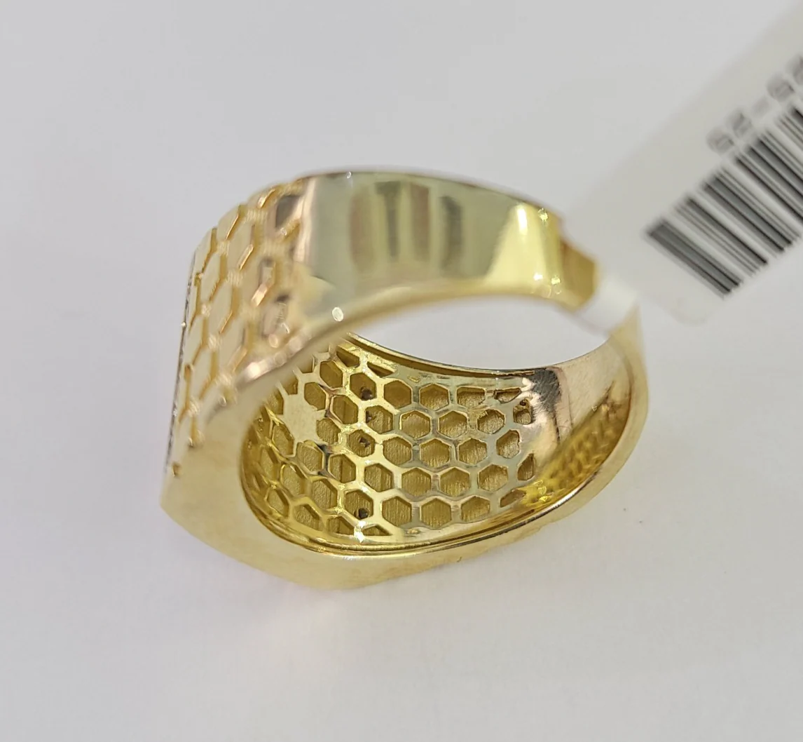 10k Virgin Mary Ring Casual Band Yellow Gold Genuine Brand New Religious All Sizes - Image 4