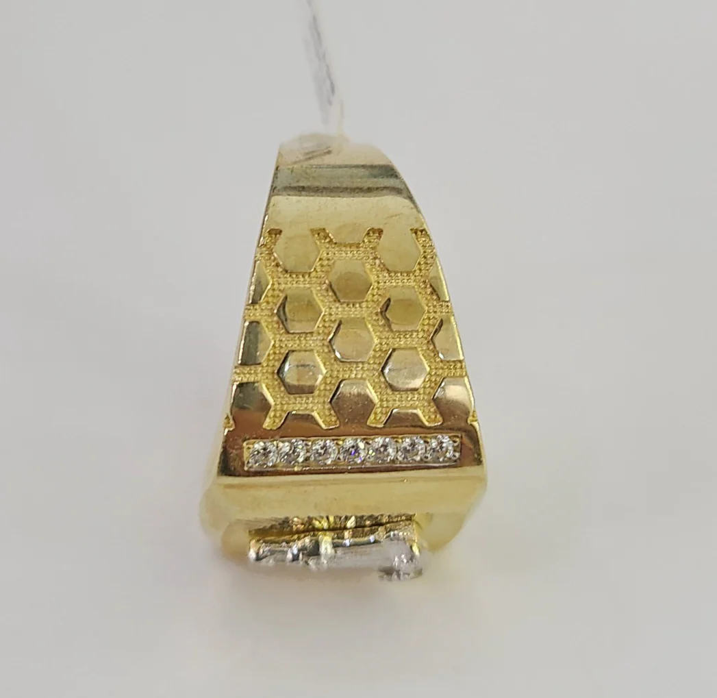 10k Virgin Mary Ring Casual Band Yellow Gold Genuine Brand New Religious All Sizes - Image 5