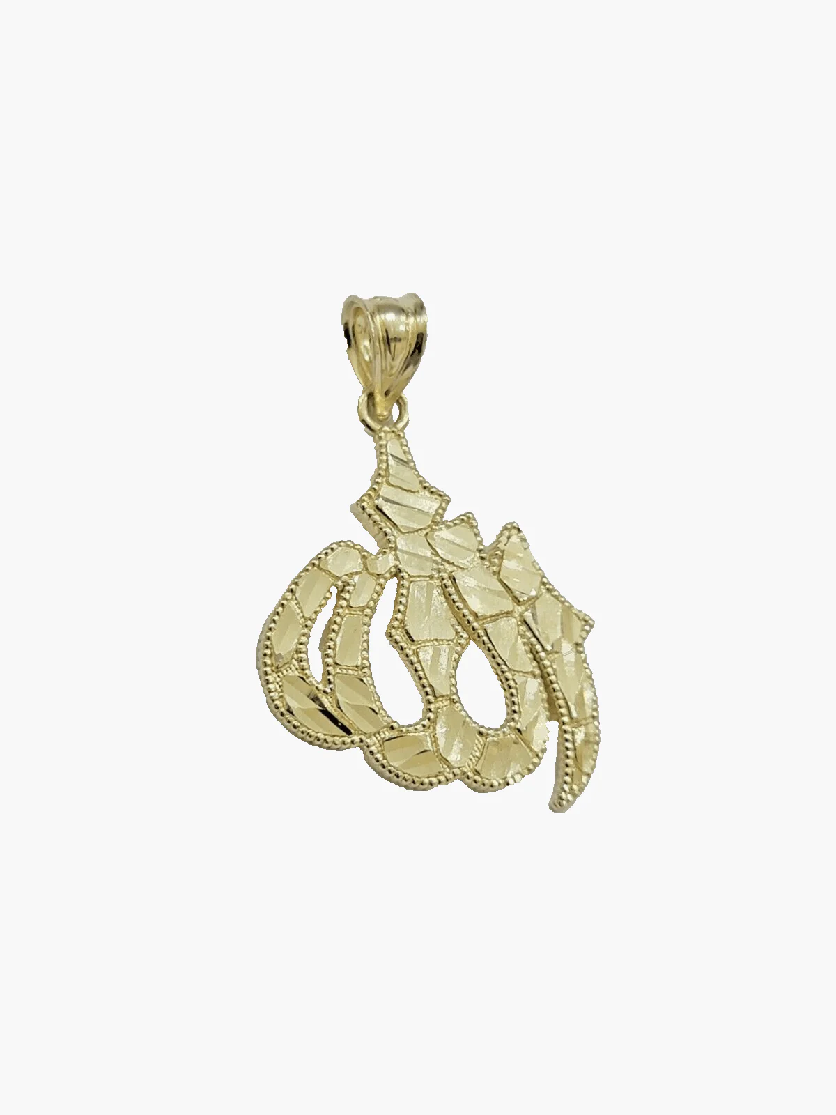 10k Yellow Gold Allah Charm Rope Chain 22 Inch Necklace 10kt Pendant Real - Image 12