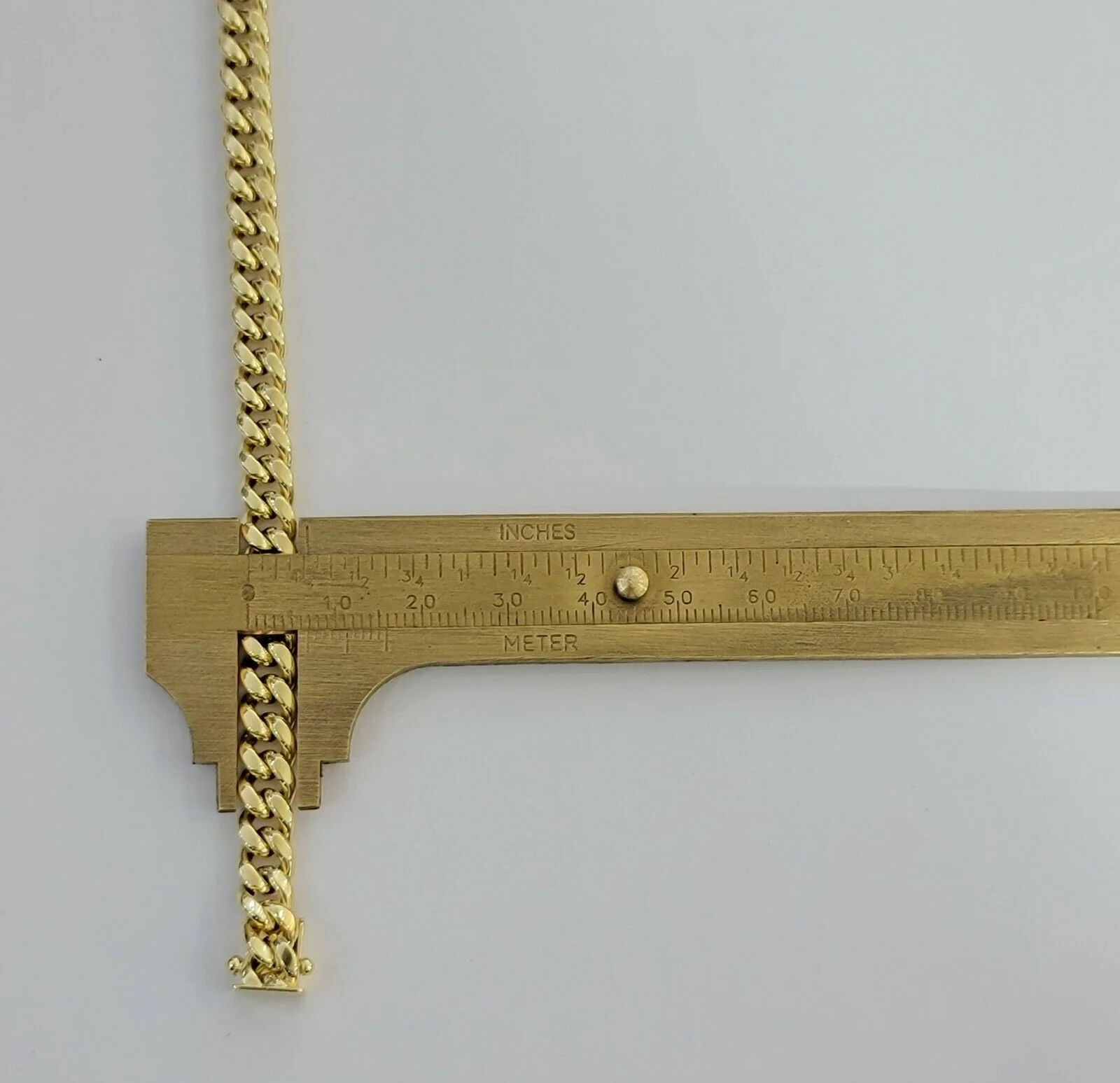 10k Yellow Gold Bracelet Miami Cuban Link 7.5" 7mm REAL 10 kt men &Women, STRONG - Image 10