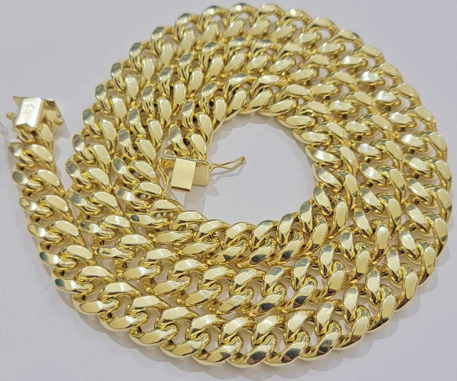 10k Yellow Gold Chain 12mm Miami Cuban Link Necklace 20"-30" Real 10kt Box Clasp - Image 15