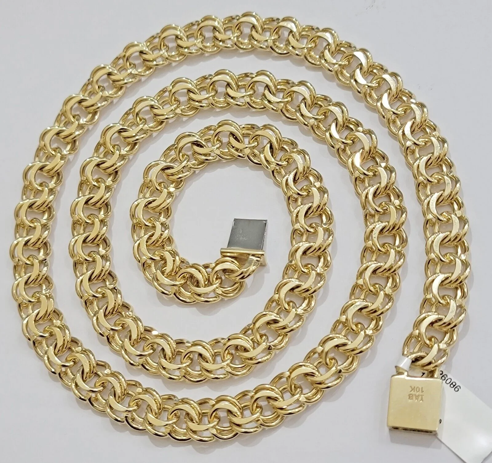 Real 10k Yellow Gold Chino Chain Solid Link Necklace 5mm-11mm 22"-26" Mens - Image 13