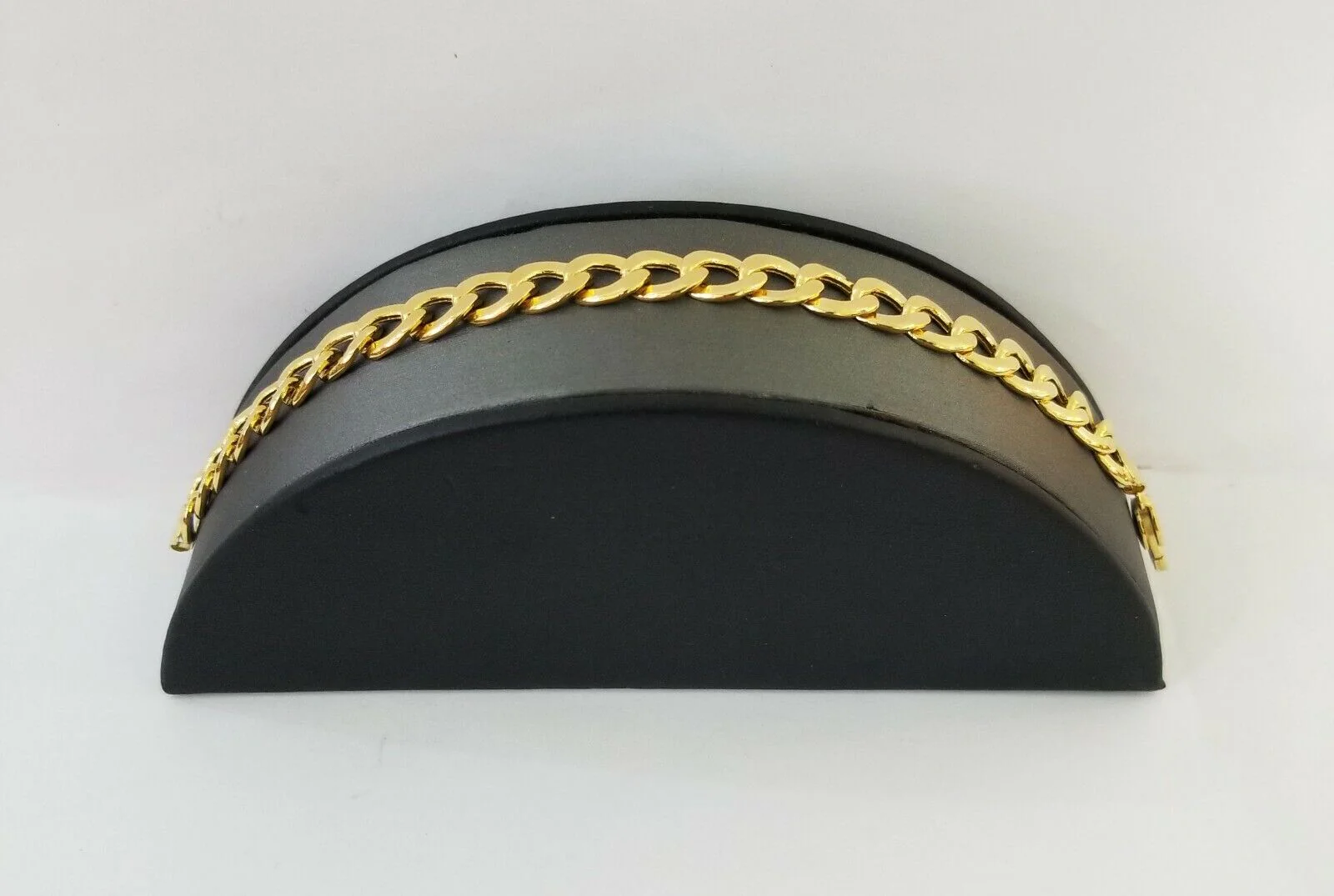 10k Yellow Gold Cuban Link Bracelet 10mm Link 8 inch Real gold hand chain 10kt - Image 8