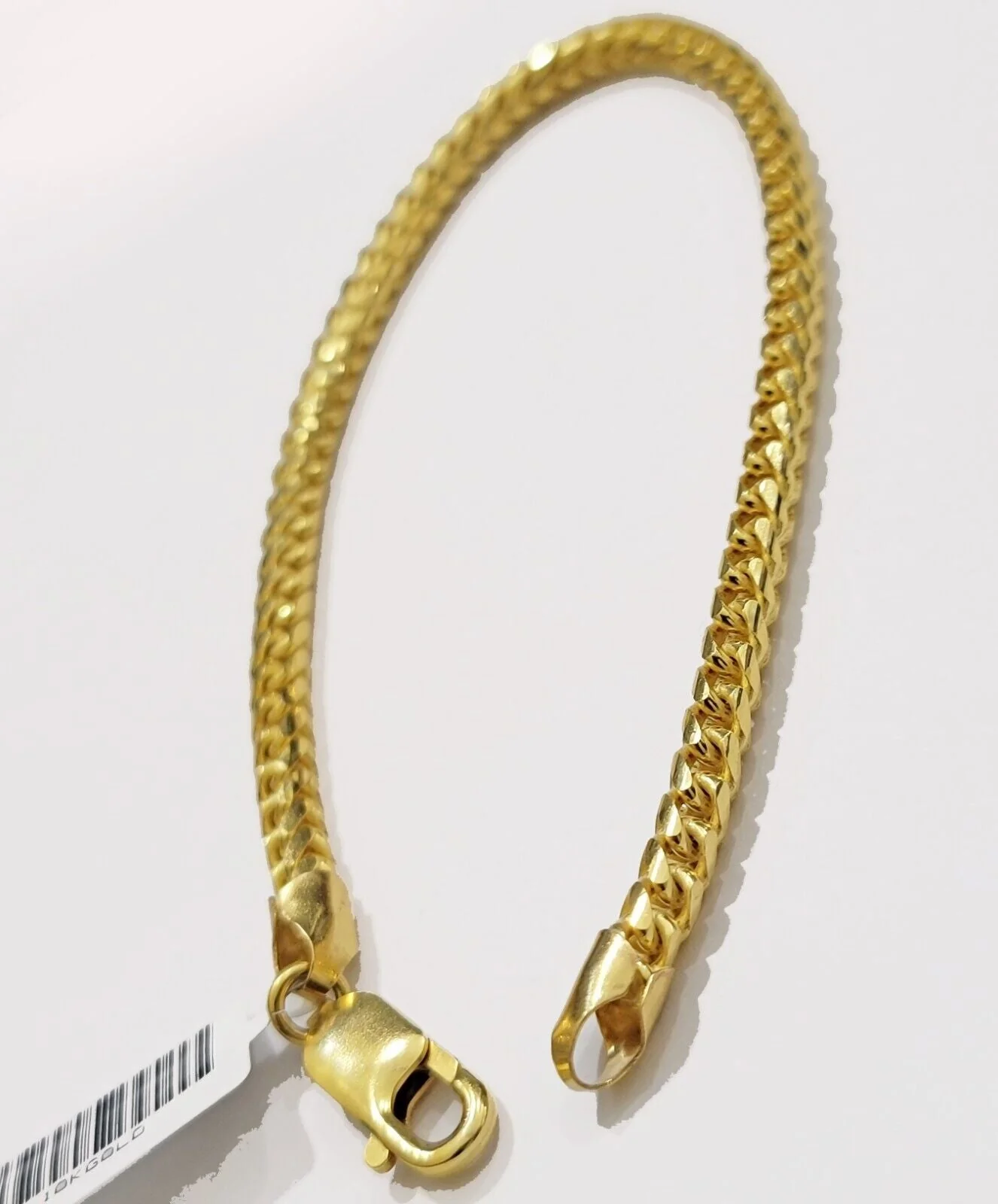 10k Yellow Gold Franco Bracelet Solid 4mm 8.25" Authentic 10KT , STRONG REAL - Image 3
