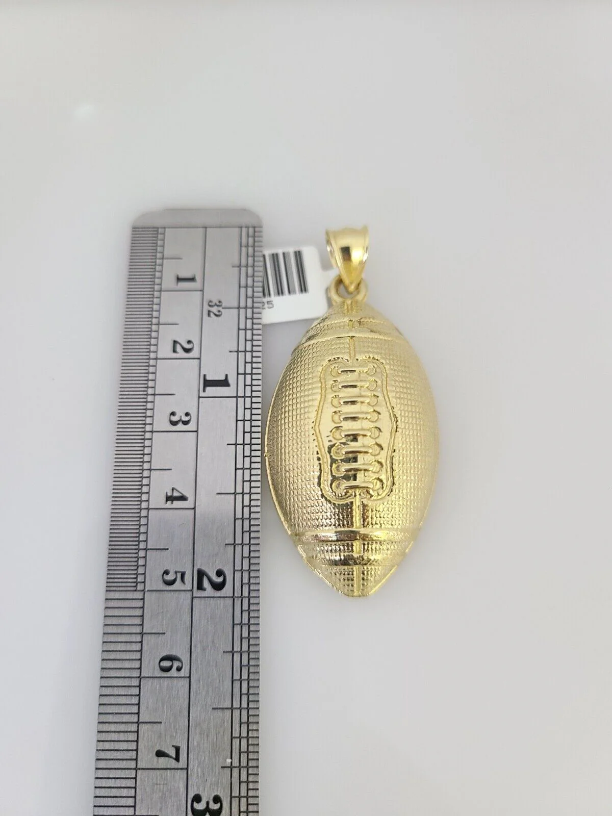 10k Yellow Gold Franco Chain Foot Ball Charm Pendant 4mm 18-28 Inches Necklace - Image 6