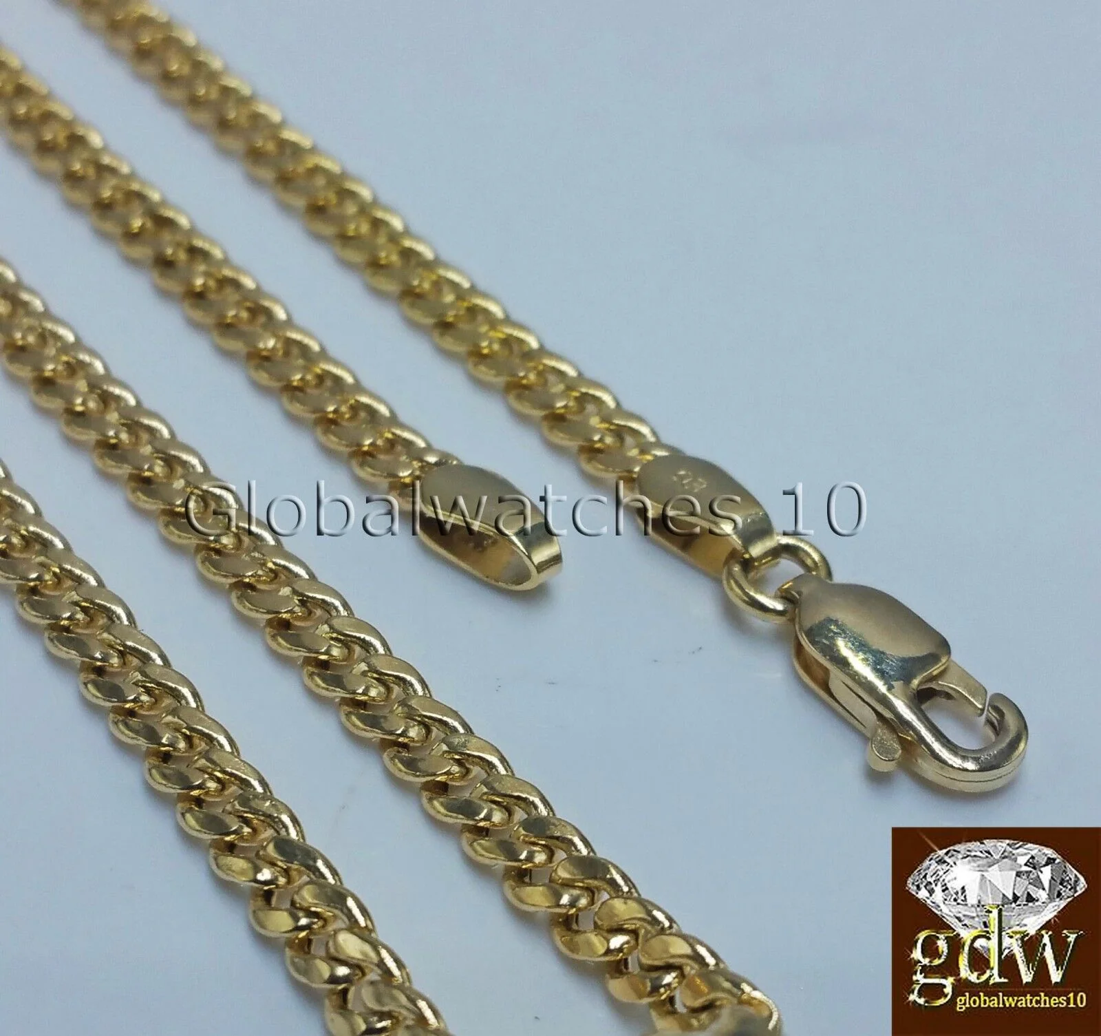 10k Yellow Gold Jesus Cross Charm Pendant 10K 24" Miami Cuban Chain SET Real - Image 4