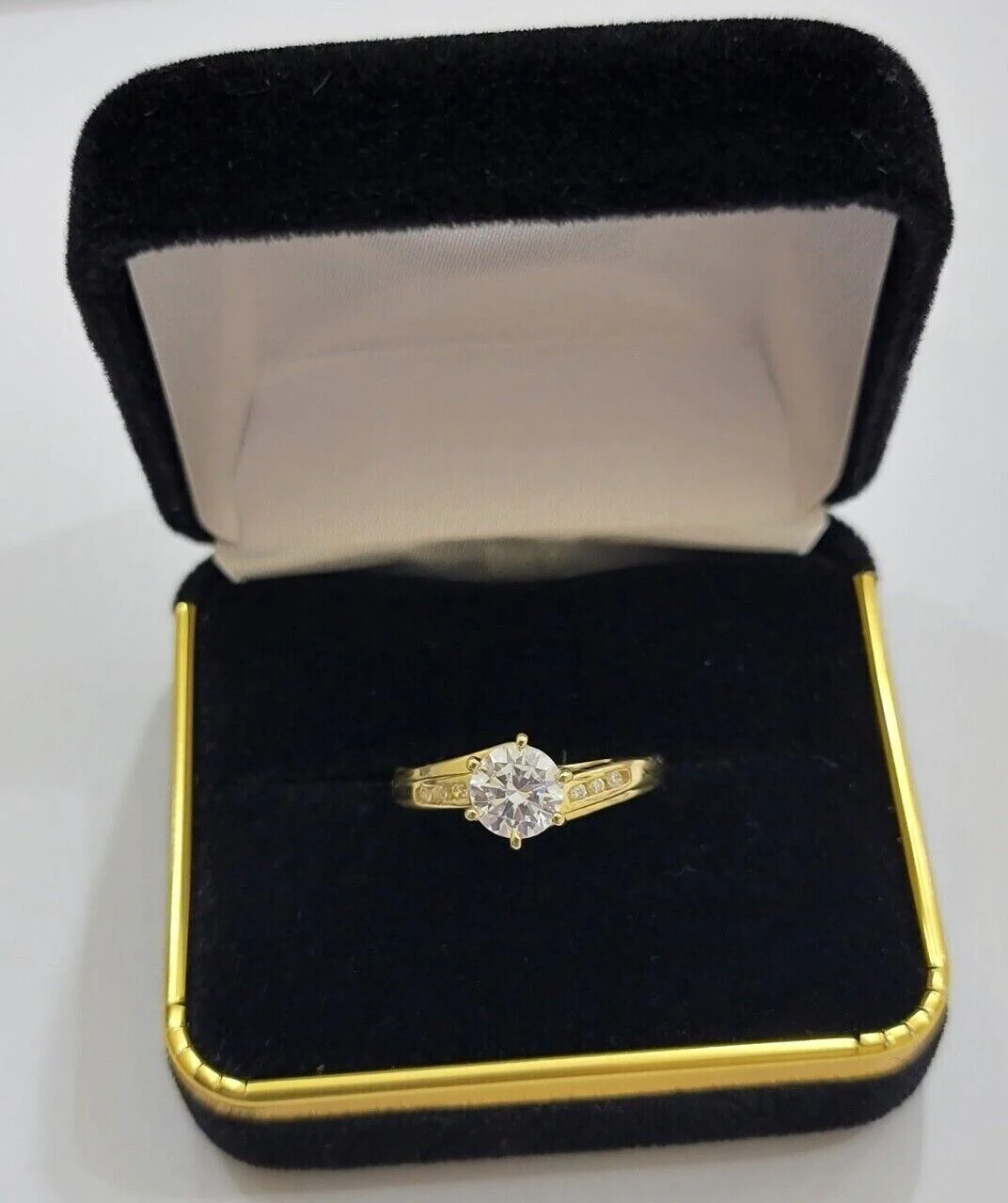 10k Yellow Gold Ladies Ring Wedding Band Engagement Round New Casual Style SALE Ring Sizes 6,7,8,9,10,11 & 12 - Image 5