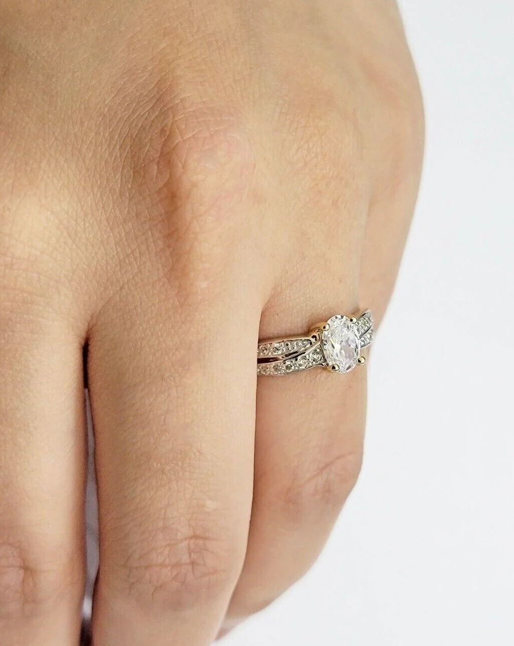 10k Yellow Gold Ladies Solitaire Ring For Womens Casual Band SALE Real Brand New Ring Sizes 6,7,8,9,10,11 & 12 - Image 4