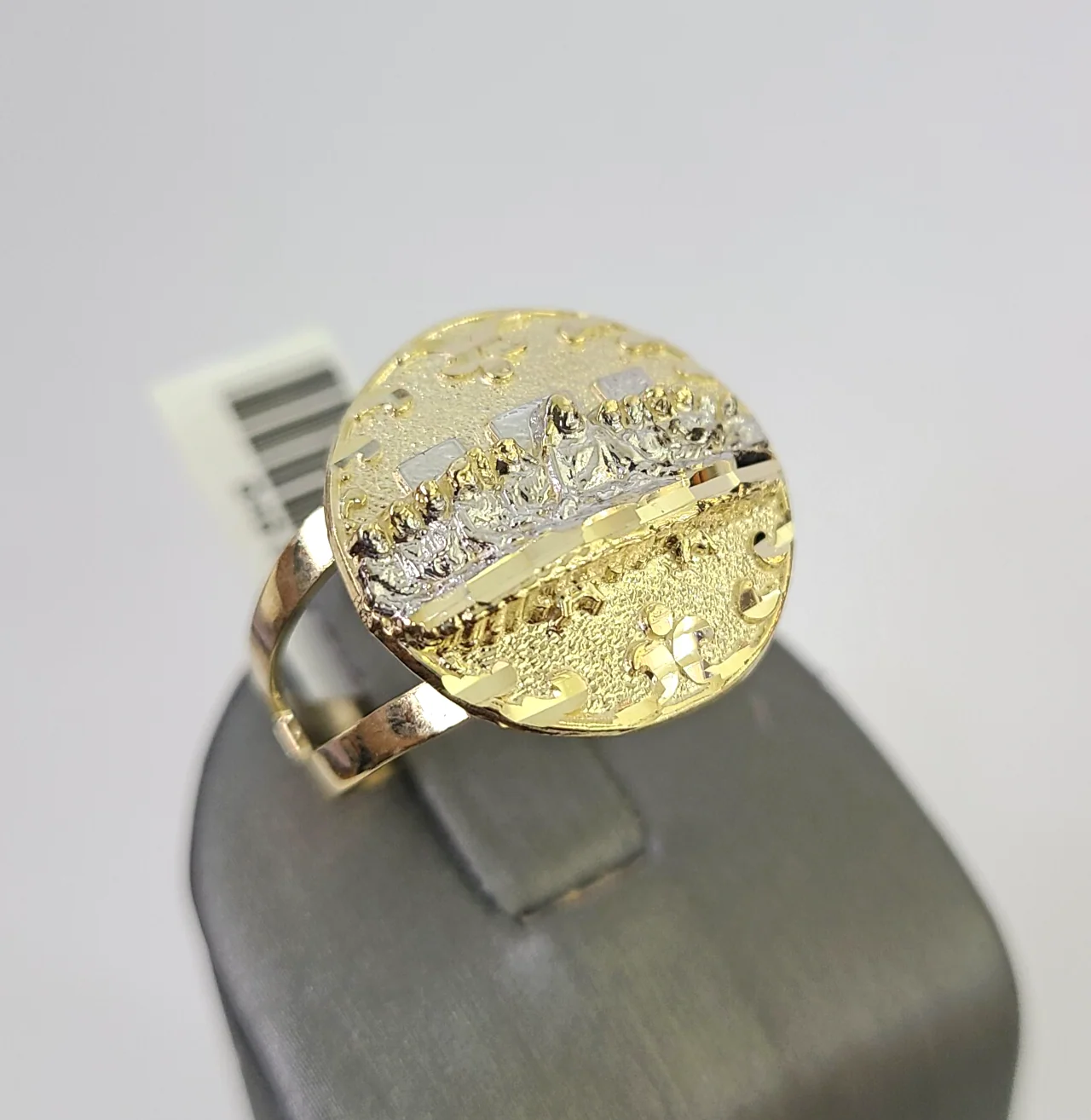 10k Yellow Gold Last Supper Ring Casual Band Genuine Brand New All Sizes