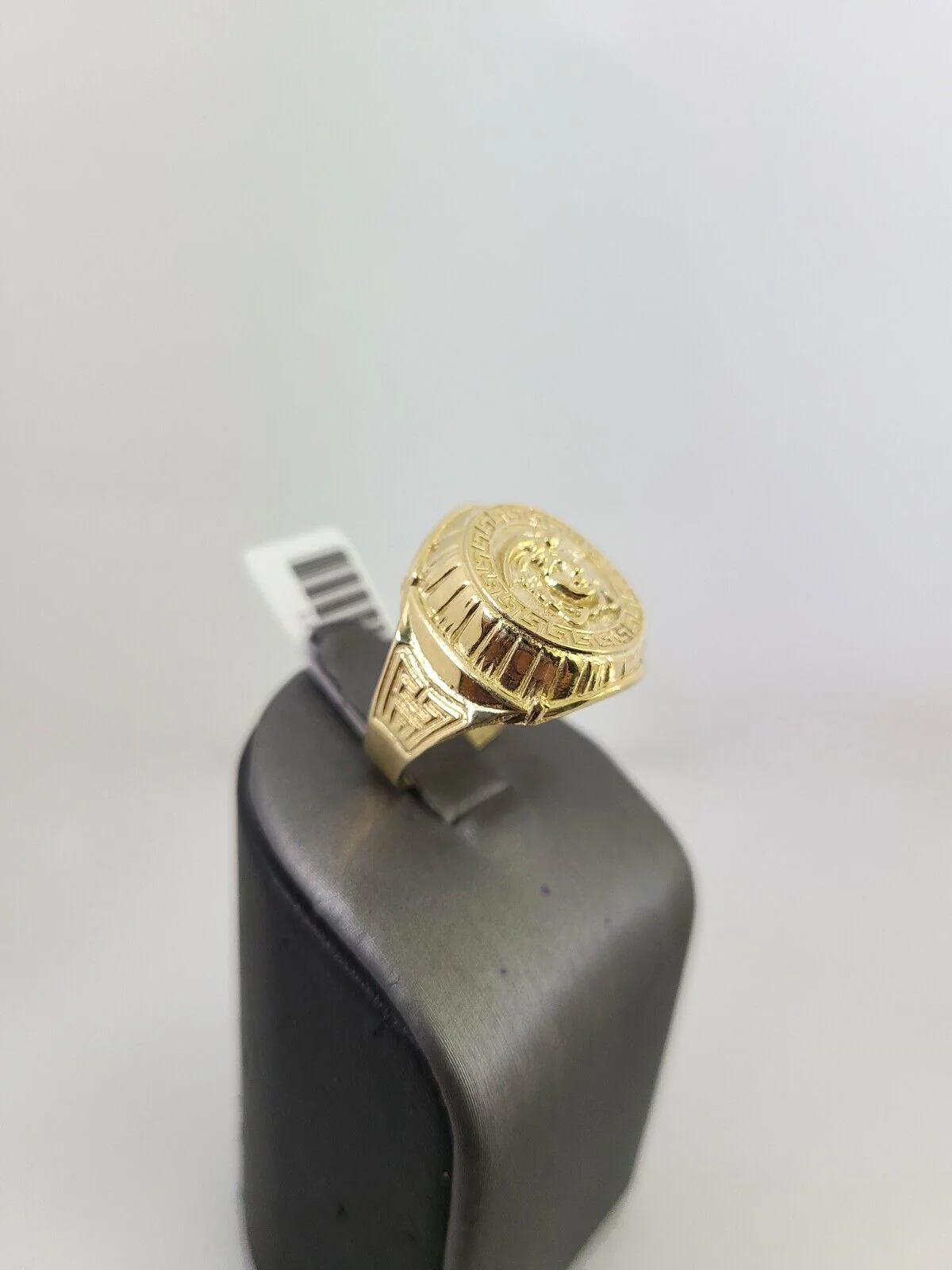 10k Yellow Gold Medusa Head Ring Casual Men's Band Genuine Brand New All Sizes - Image 3
