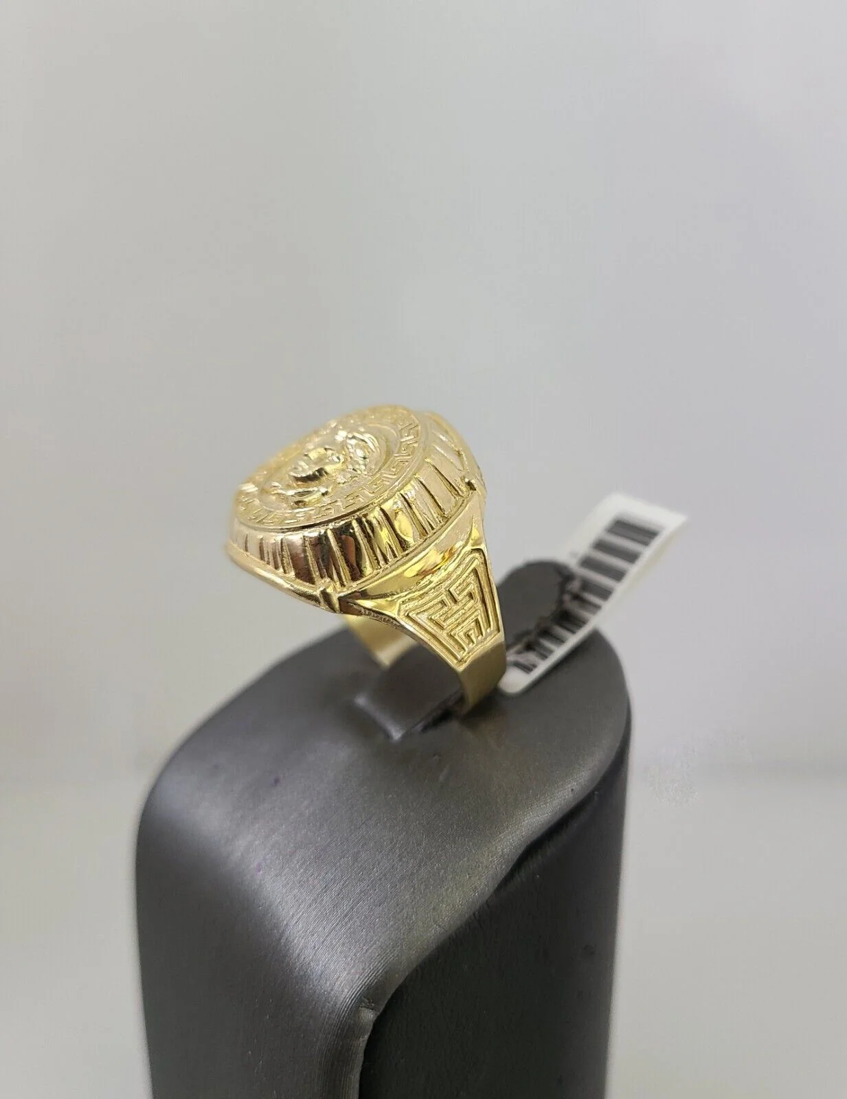 10k Yellow Gold Medusa Head Ring Casual Men's Band Genuine Brand New All Sizes - Image 5