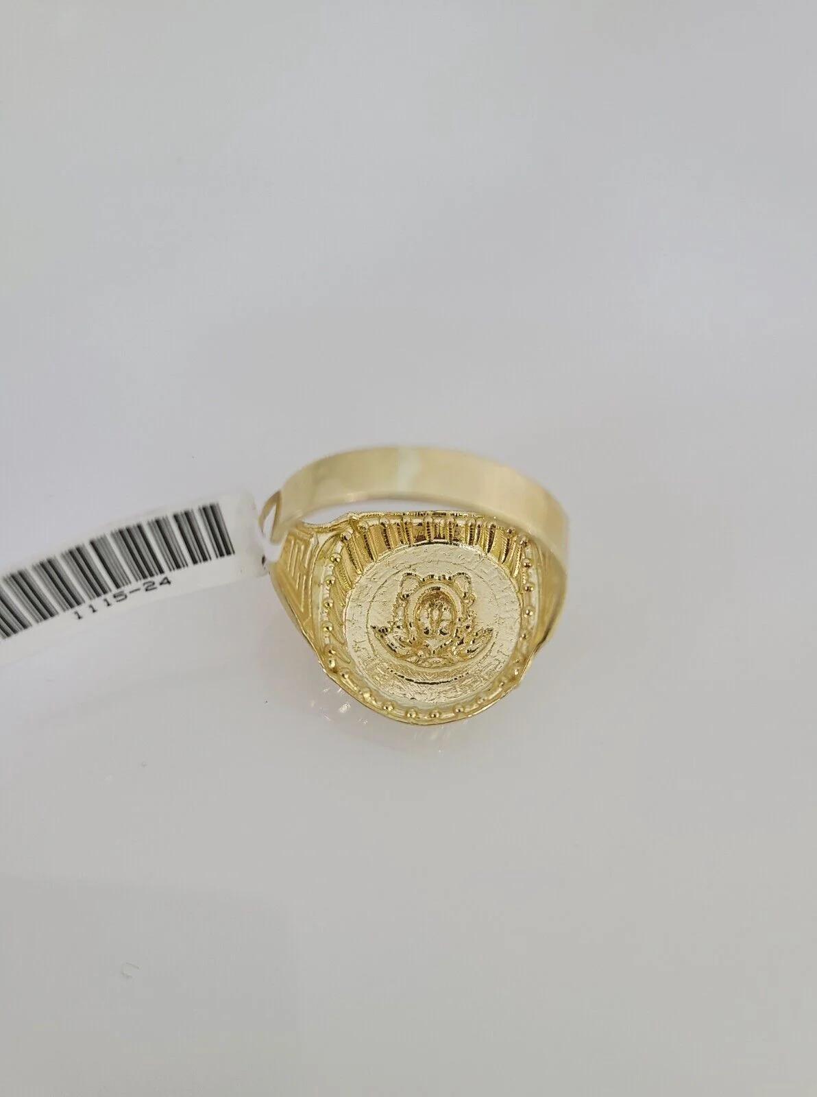 10k Yellow Gold Medusa Head Ring Casual Men's Band Genuine Brand New All Sizes - Image 6