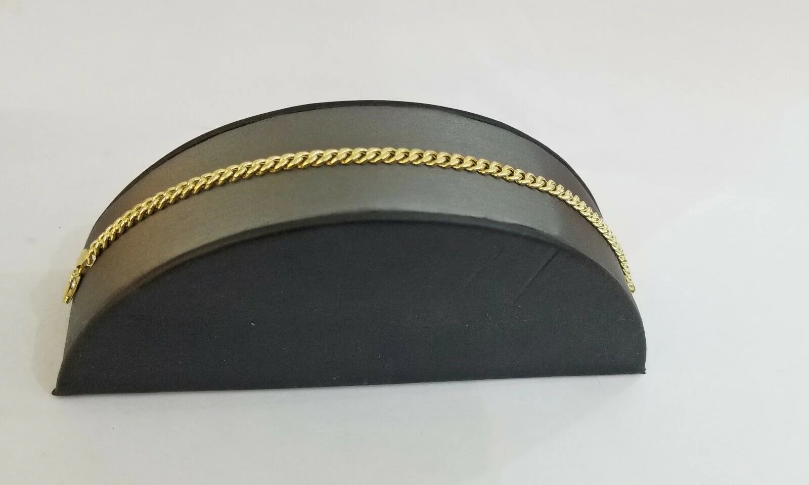 10k Yellow Gold Miami Cuban Bracelet 8inch 5mm lobster lock men women hand chain - Image 8