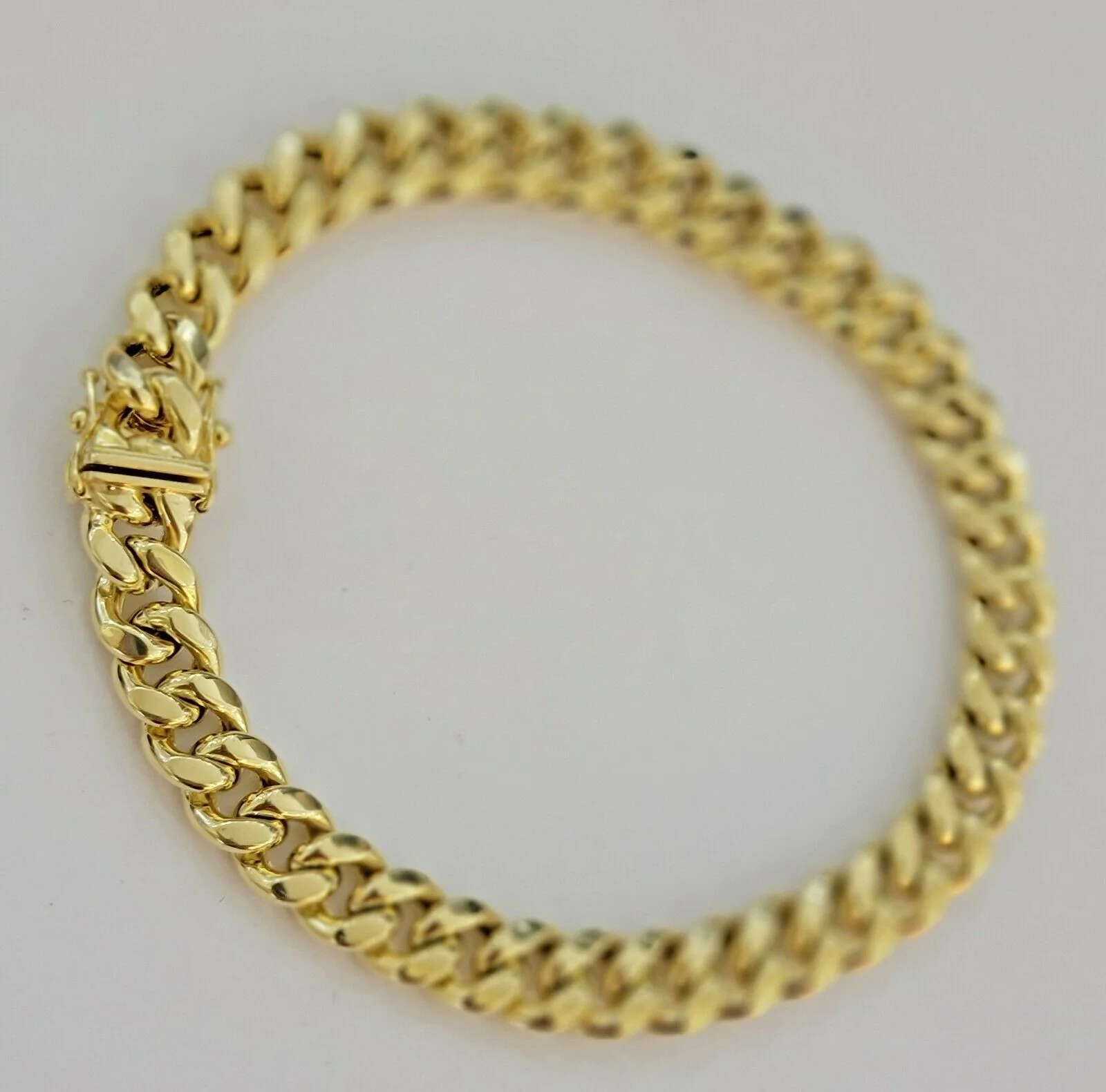 10K Yellow Gold Miami Cuban Bracelet 9MM 8" Inch Box Lock Link REAL 10KT Thick - Image 4