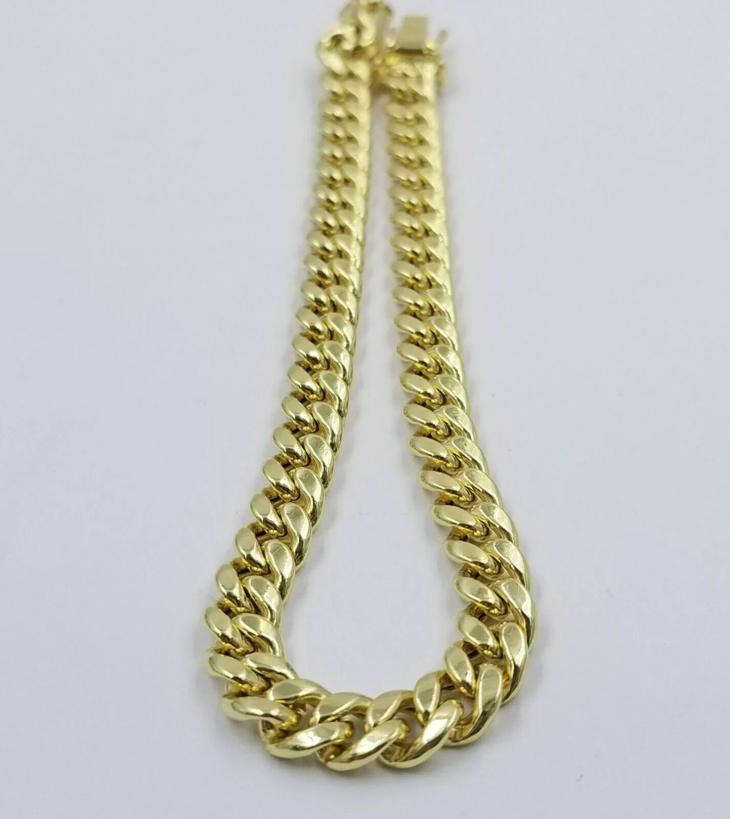 10k Yellow Gold Miami Cuban Bracelet Real 10kt Gold 6mm Link 7 inch Men Women - Image 4