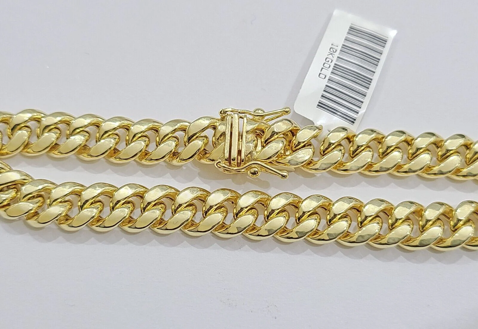 10k Yellow Gold Miami Cuban Link Bracelet 8" inch 8mm Real 10kt Box Lock Men - Image 6