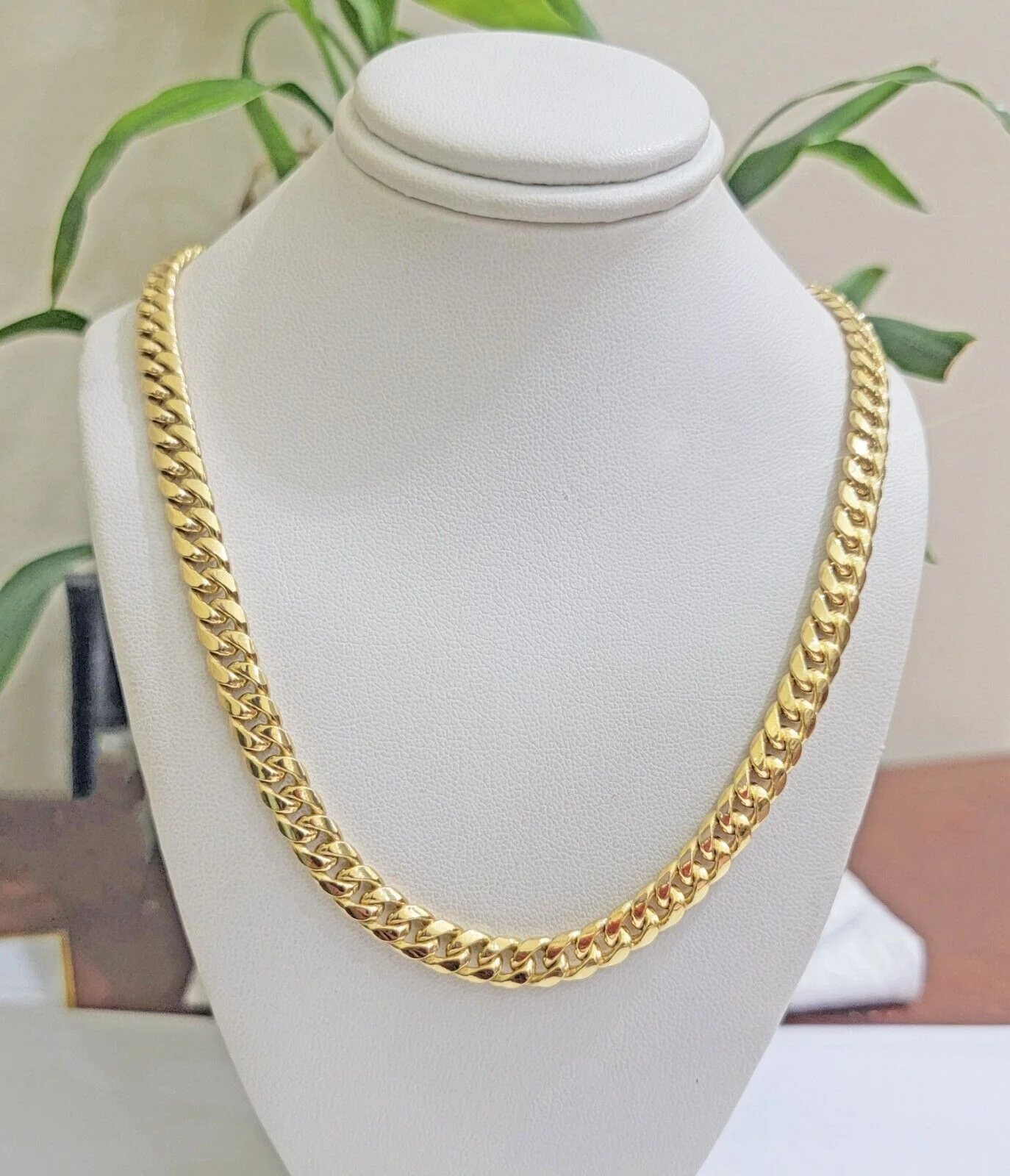 10k Yellow Gold Miami Cuban Link Chain Box Necklace 6mm 7mm 20-24 Inch Real - Image 7