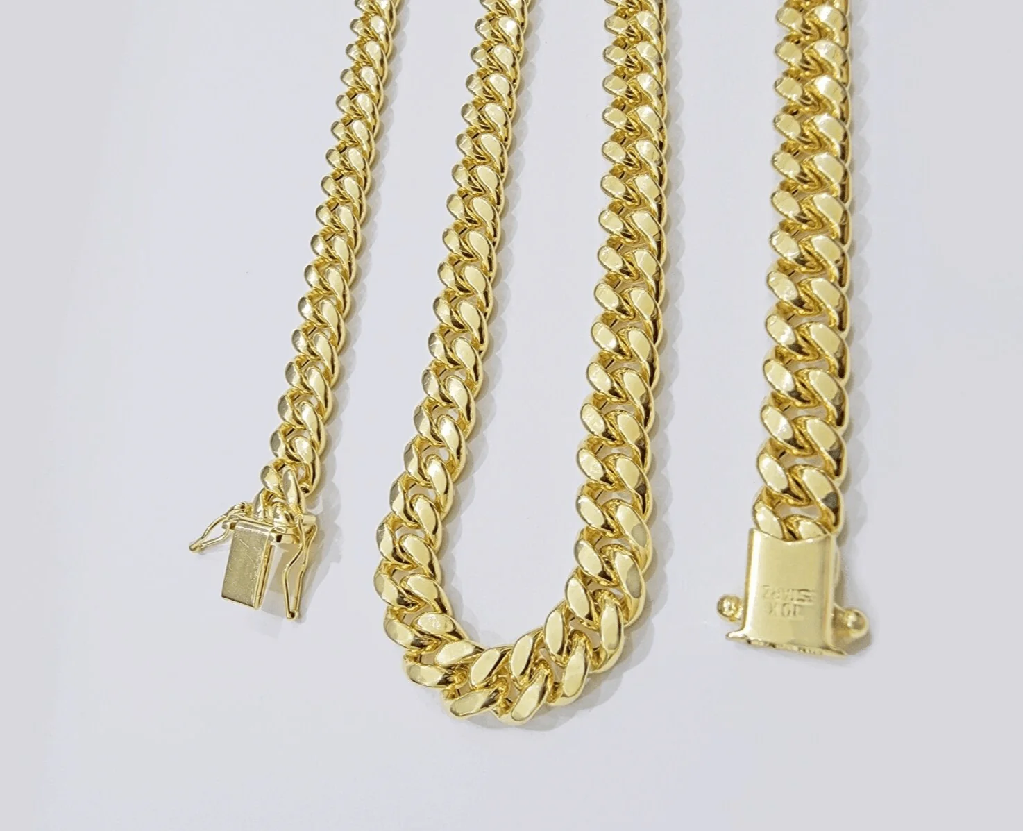 10k Yellow Gold Miami Cuban Link Chain Necklace 7mm 28'' Real 10kt Box Lock - Image 6