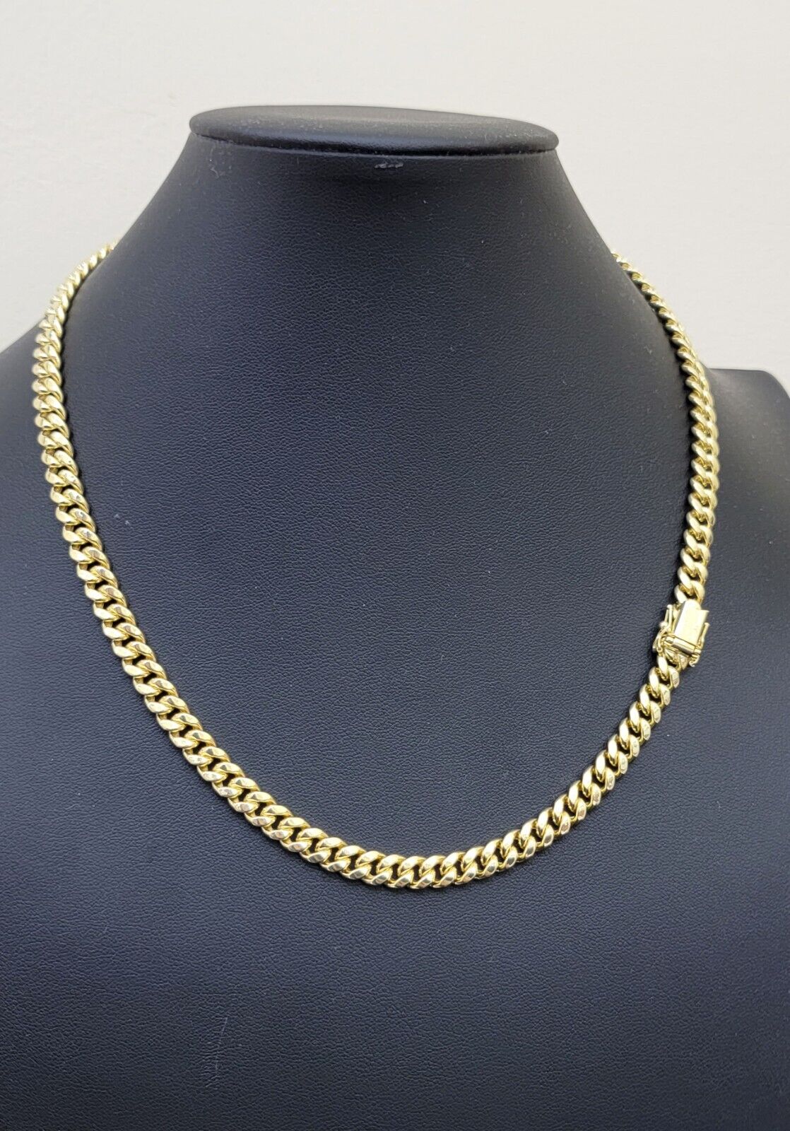 10k Yellow Gold Miami Cuban Link Chain Necklace 7mm 28'' Real 10kt Box Lock - Image 9