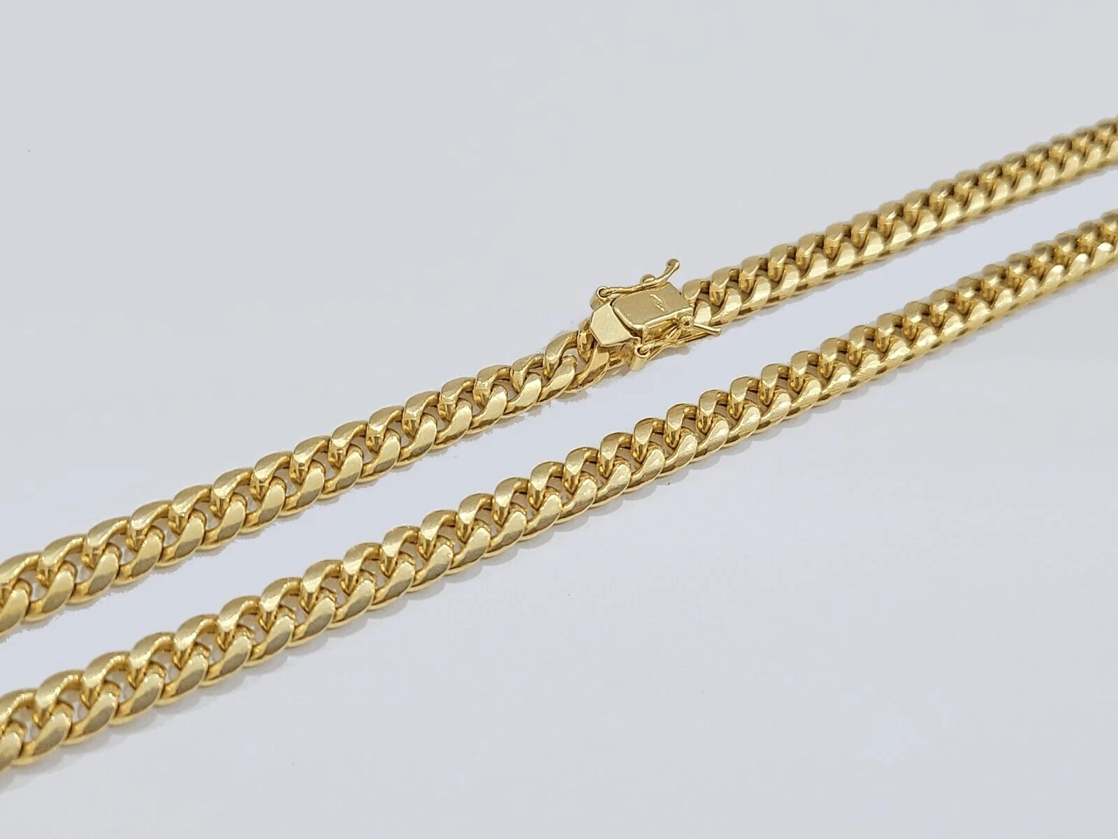 10k Yellow Gold Necklace Miami Cuban Chain 6mm 22" inch 10kt Men's Real Box Lock - Image 5