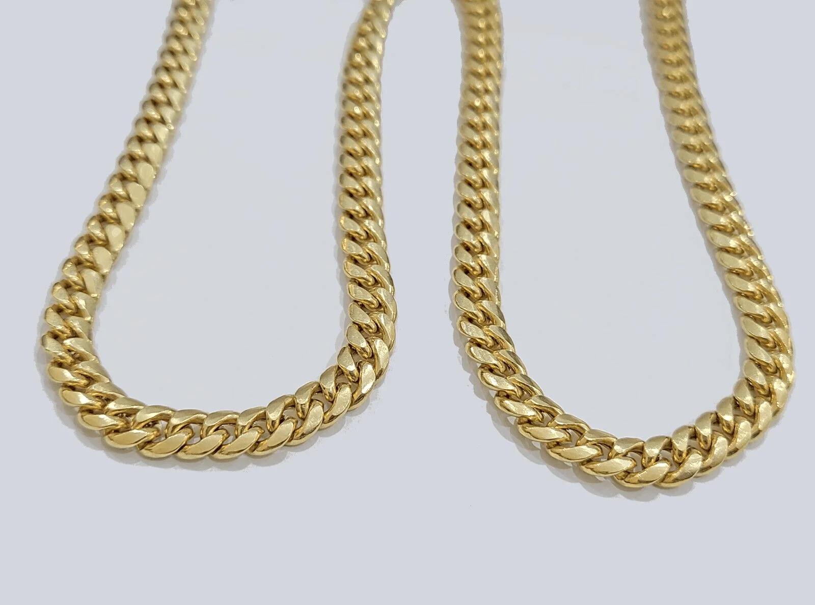 10k Yellow Gold Necklace Miami Cuban Chain 6mm 22" inch 10kt Men's Real Box Lock - Image 7