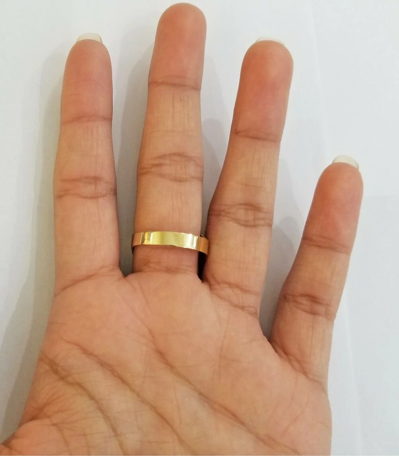 10k yellow Gold Nugget Men Ring All Sizes - Image 4