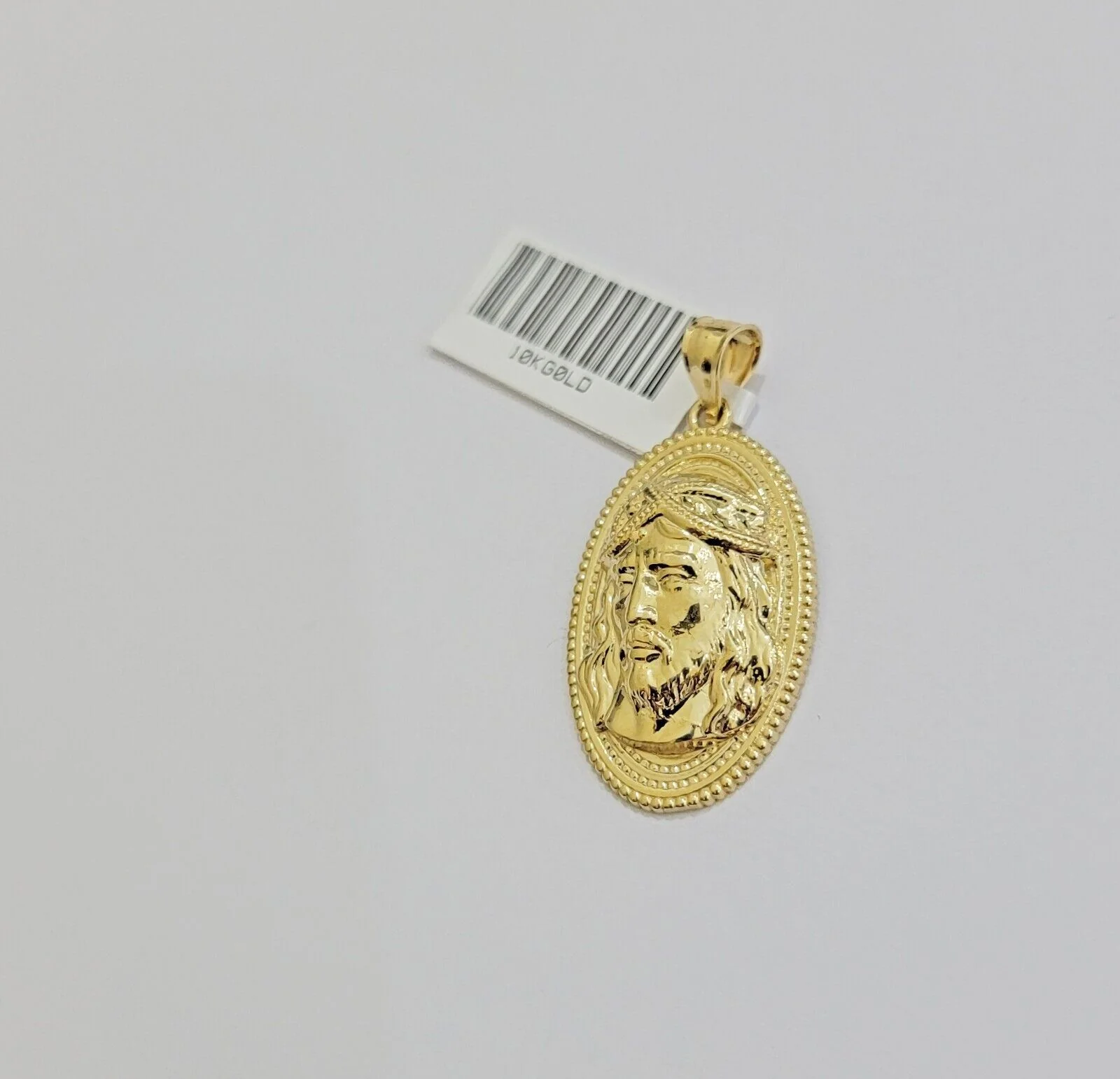 10k Yellow Gold Pendant Jesus Head Face Charm REAL 10kt For Men Women - Image 7