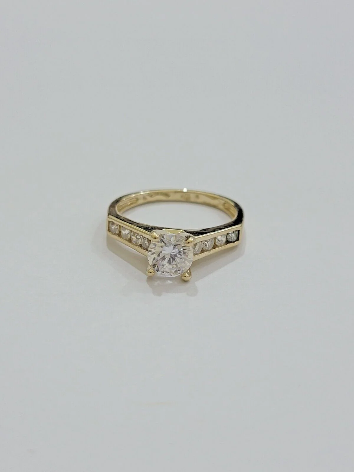 10k Yellow Gold Ring Ladies Engagement Wedding Band All Sizes Real 10kt Women - Image 5