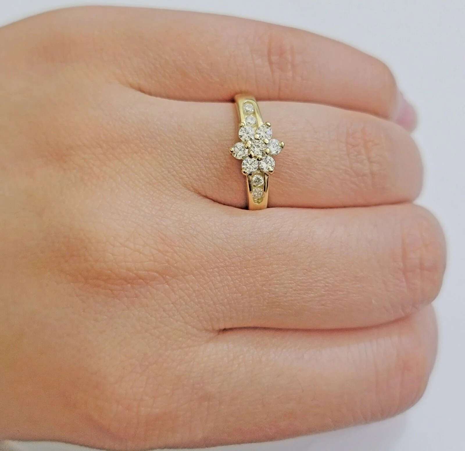 10k Yellow Gold Ring Ladies Wedding Band All Sizes Real 10kt Engagement Women