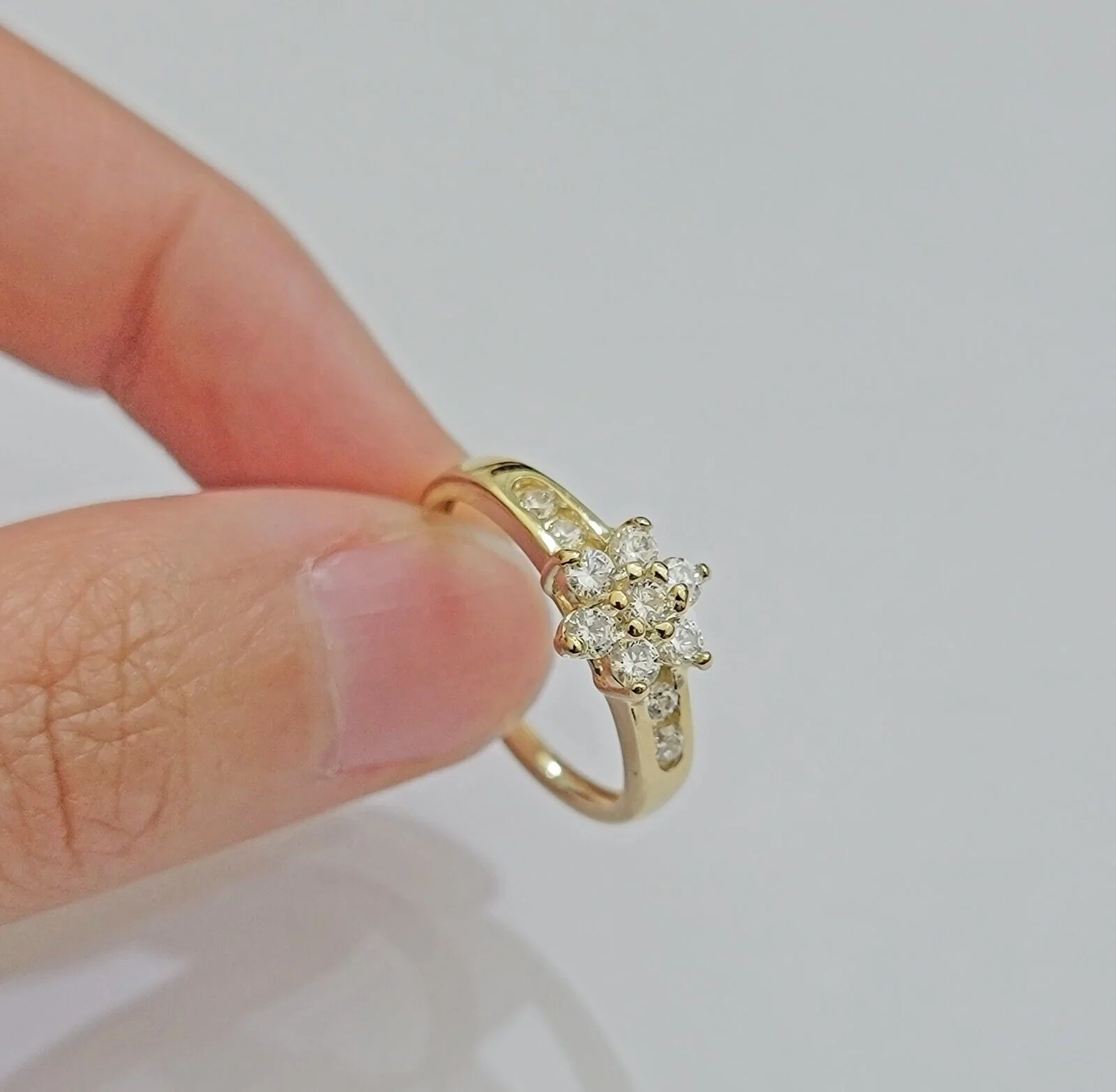 10k Yellow Gold Ring Ladies Wedding Band All Sizes Real 10kt Engagement Women - Image 2
