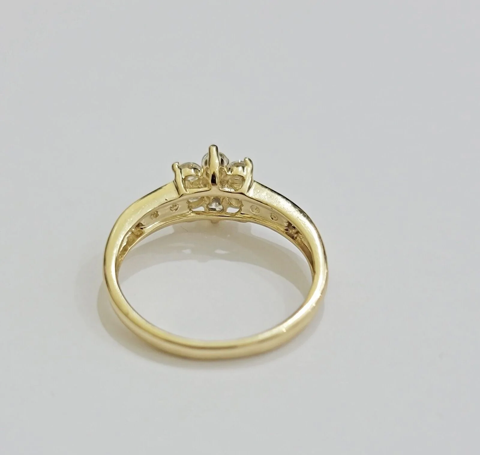 10k Yellow Gold Ring Ladies Wedding Band All Sizes Real 10kt Engagement Women - Image 7