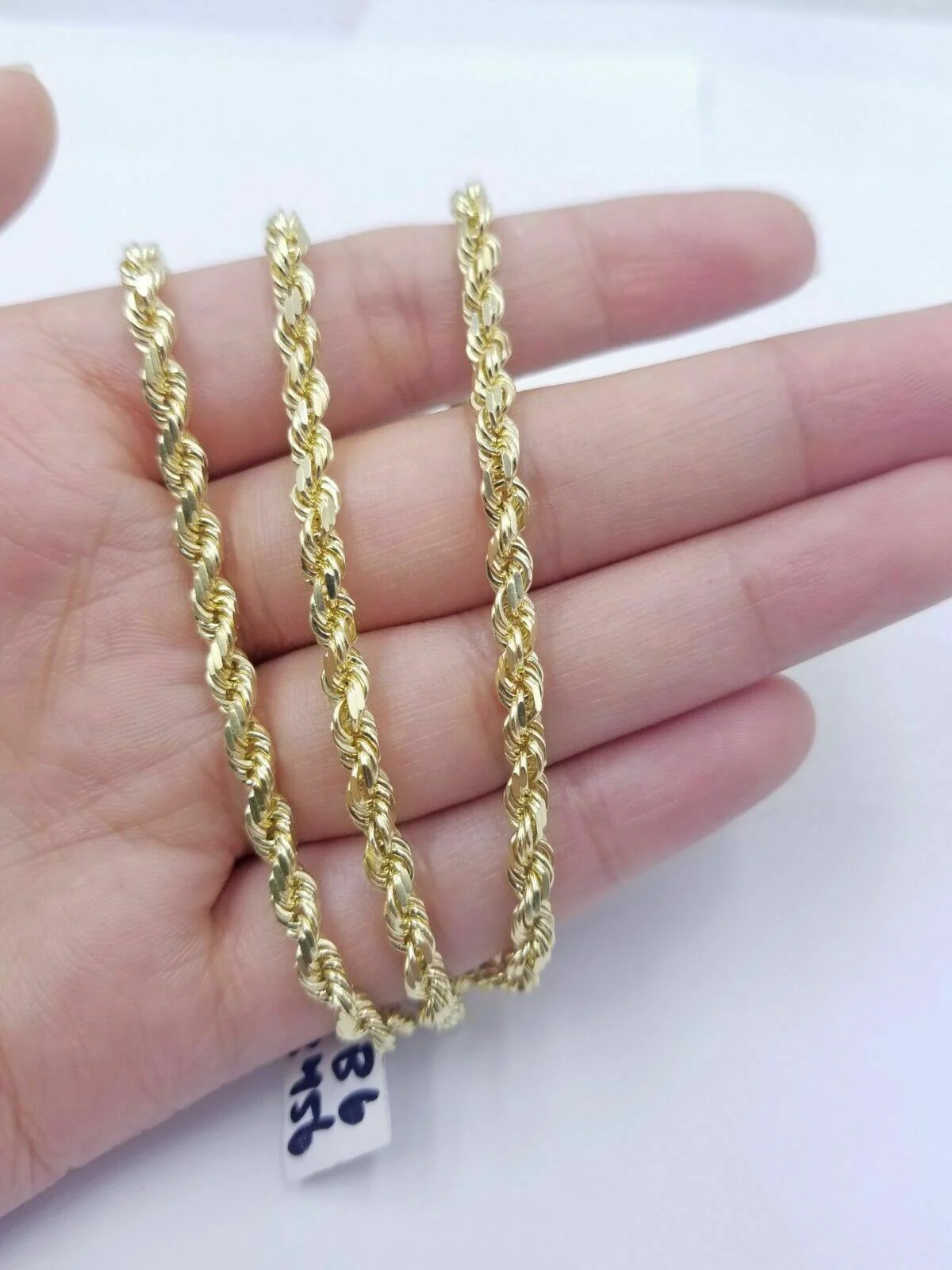 10k Yellow Gold Rope Chain Necklace 18"-30" Men Women Inch 4mm- 10mm REAL 10 KT - Image 20