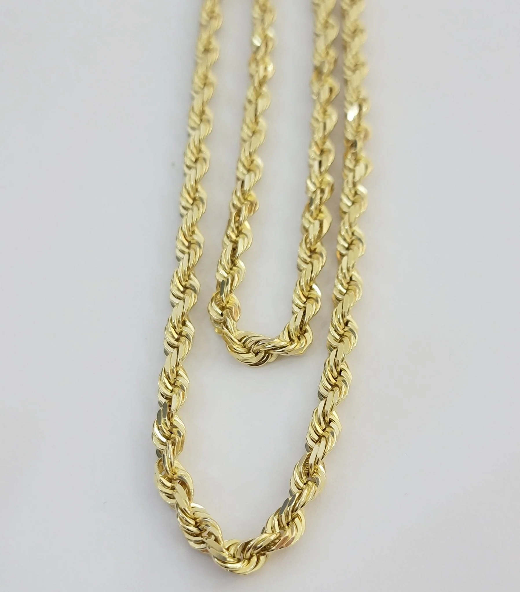 10k Yellow Gold Rope Chain Solid Necklace 6mm 22" Inch Real 10kt For Men Women - Image 7