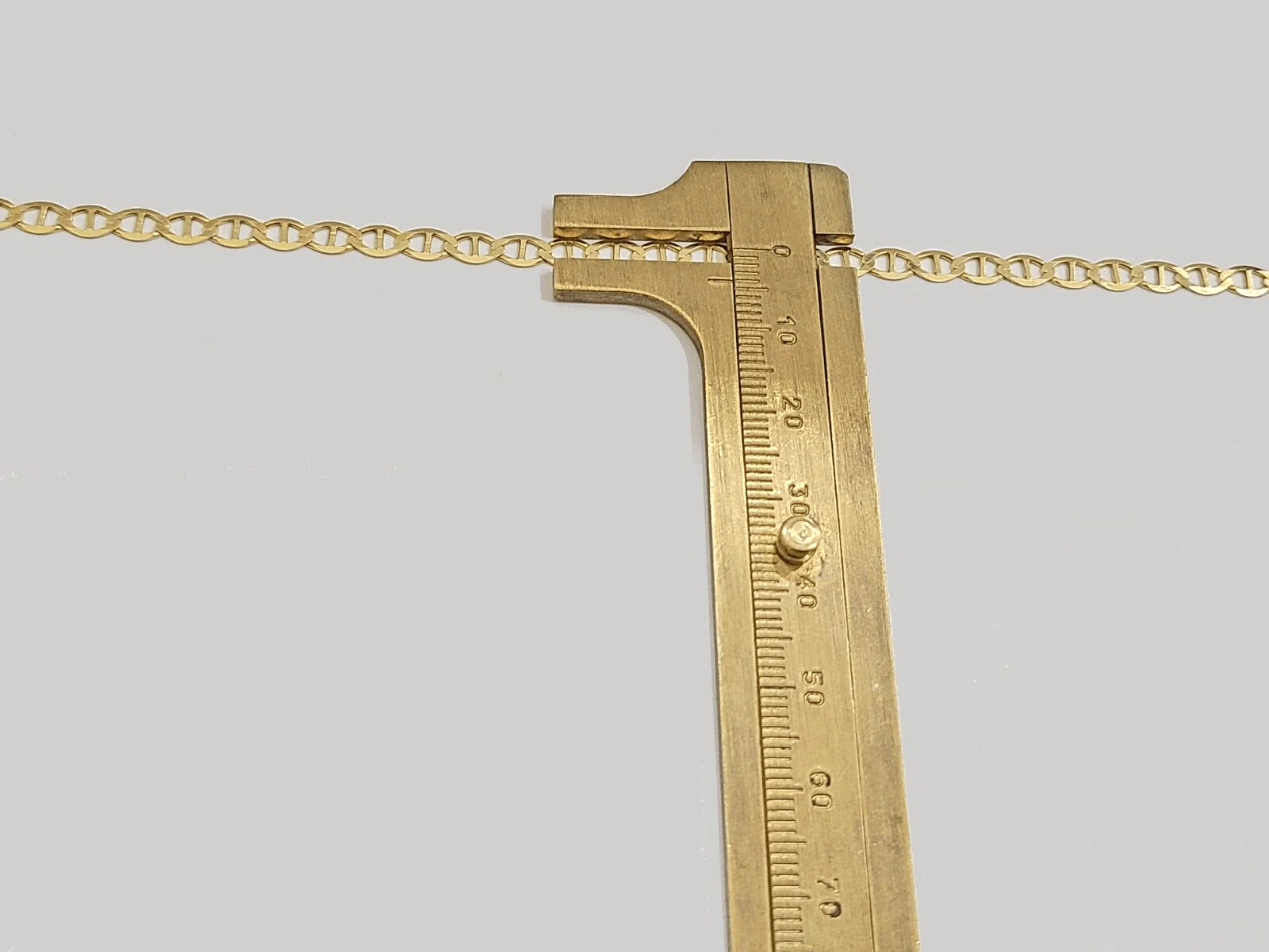 10kt Yellow Gold Anchor Mariner Link Chain Necklace 18Inch 4mm Lobster Lock Real - Image 7