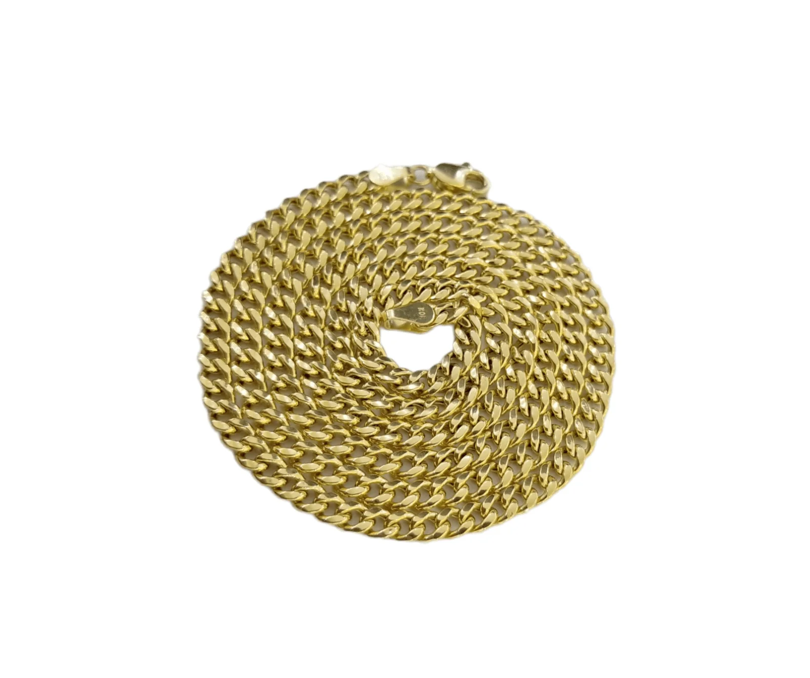 10kYellow Gold Lion Head Pendent 3mm 20" 22" 24" 26" 28" Inch Miami Cuban Chain - Image 6