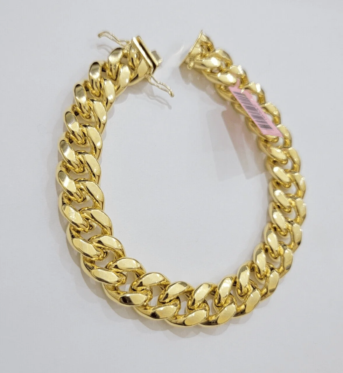 13mm 14k Yellow Gold Bracelet Miami Cuban Link 7 Inch Small Wrist Mens REAL 14kt - Image 3