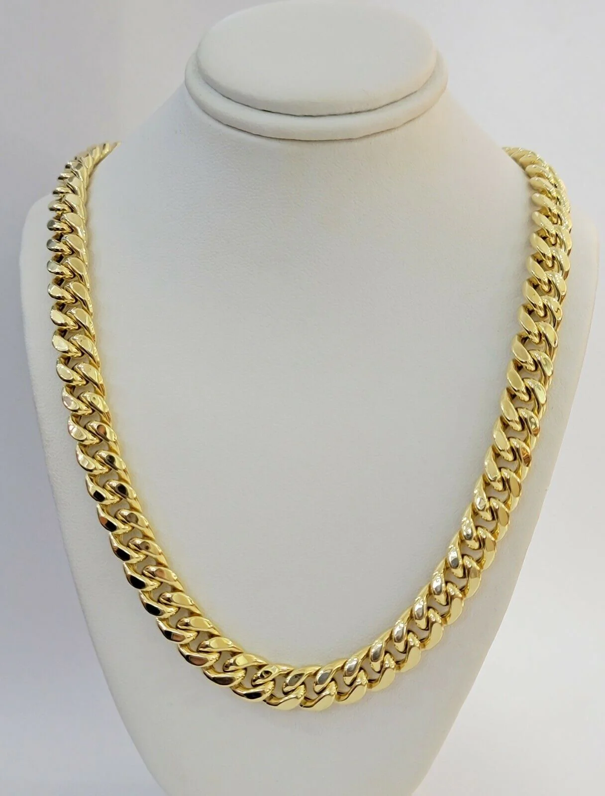 14k 11mm Mens Necklace Chain Miami Cuban Link  26" Inch REAL 14KT Real Gold Sale - Image 5