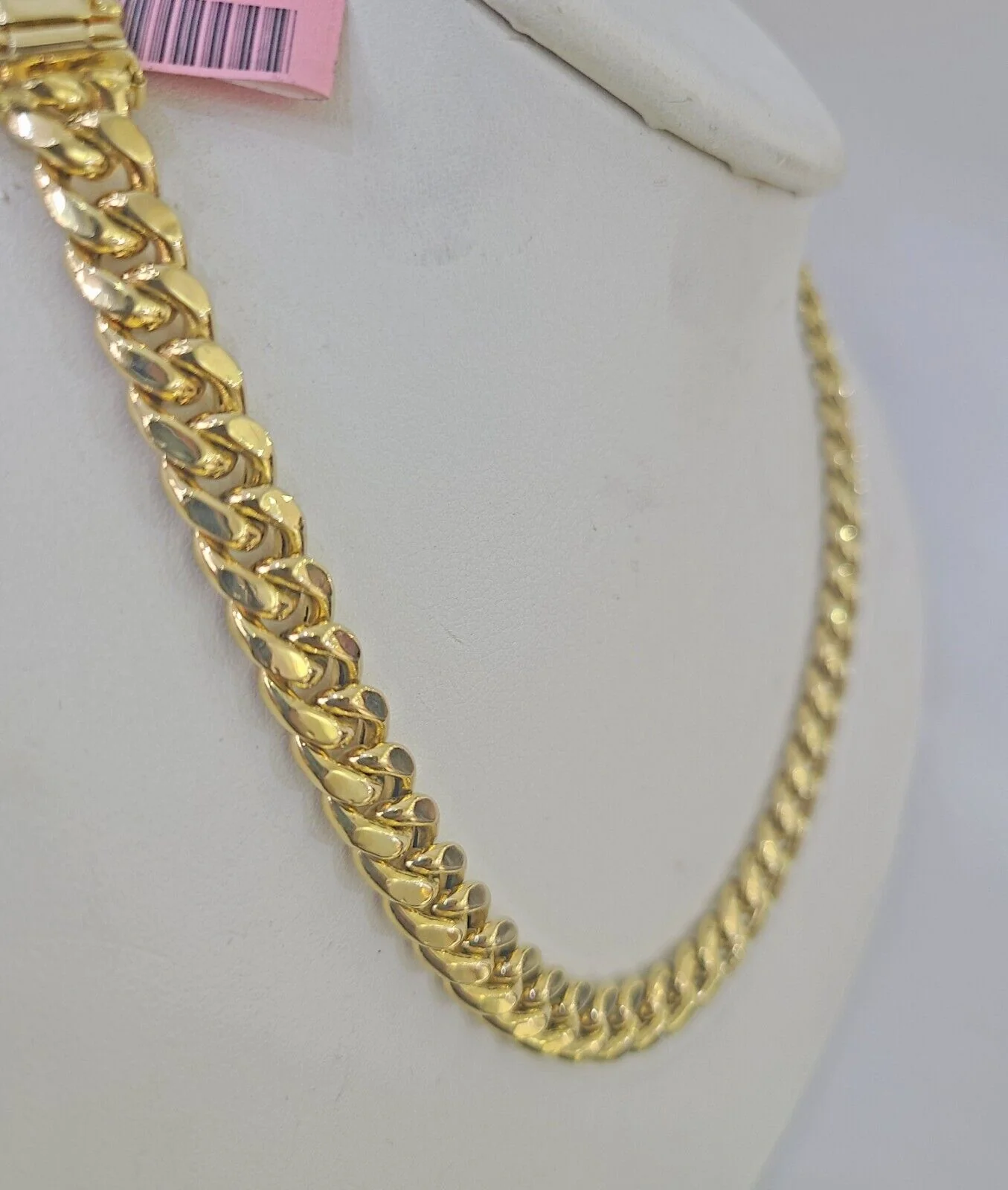 14k 8mm Miami Cuban Link Chain Yellow Gold Necklace 20"-30" Inches Real - Image 2