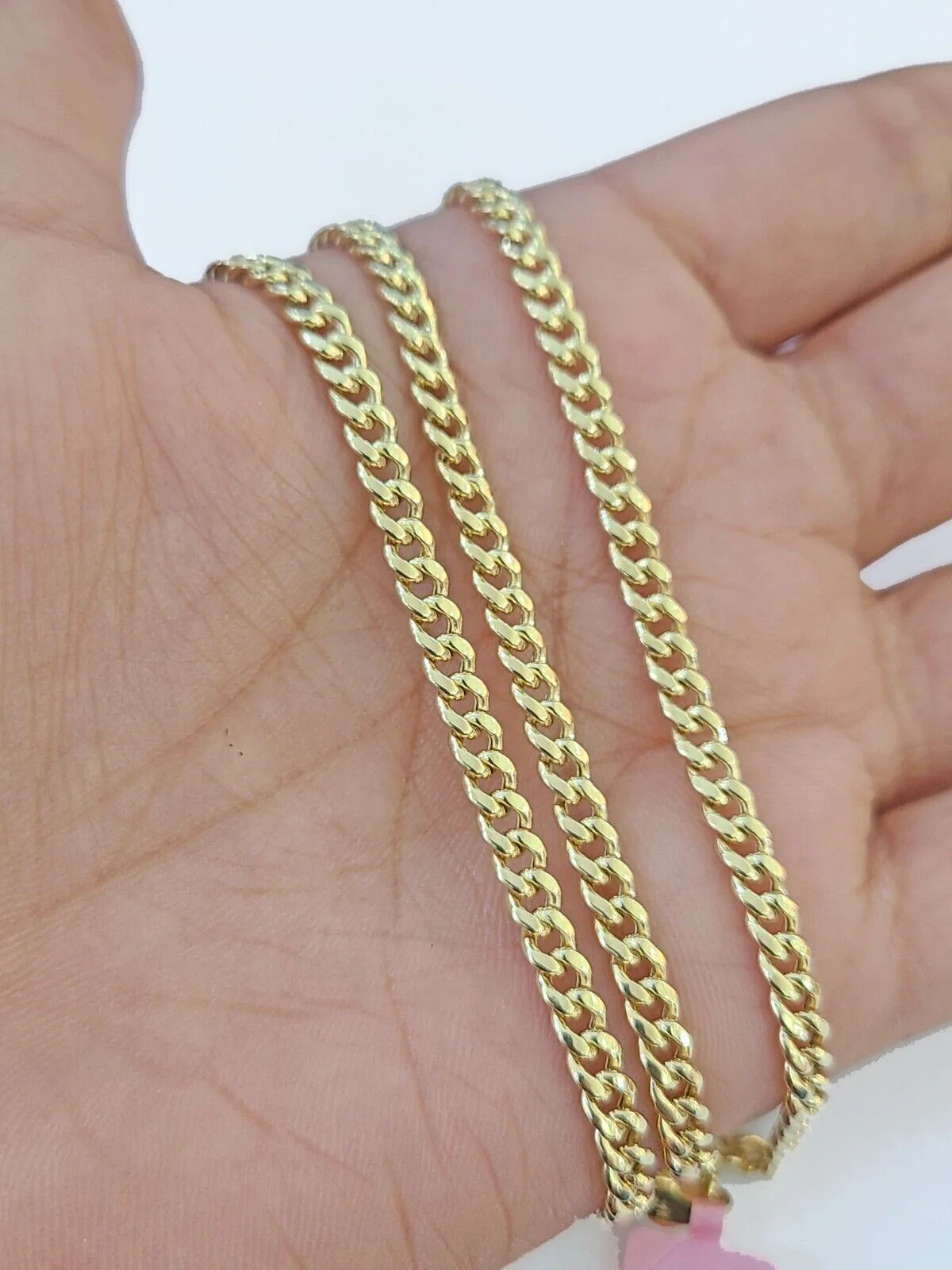 14k Gold Miami Cuban Link Chain Necklace 4mm 18" box Lock REAL 14kt Yellow Gold - Image 4