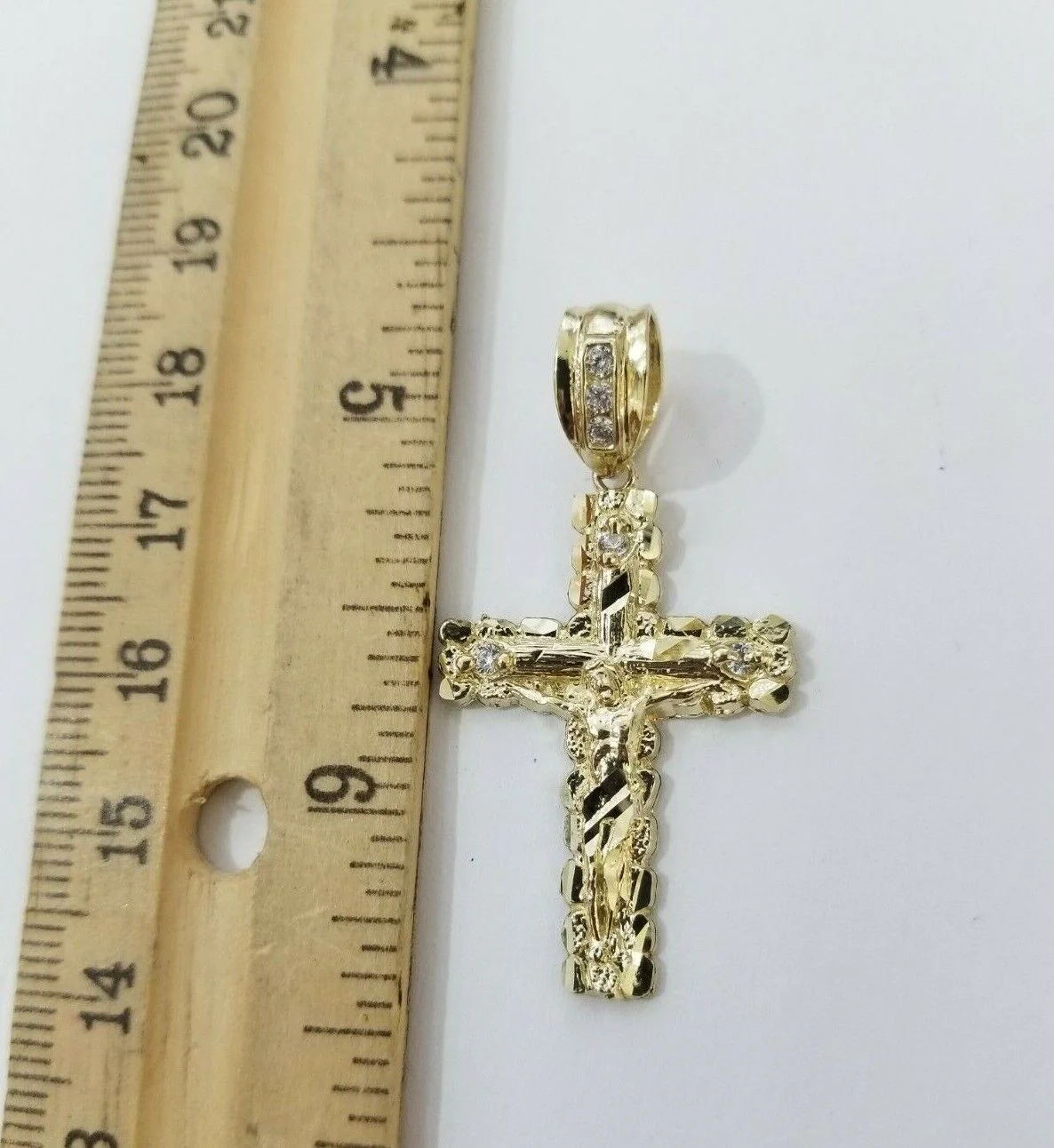 14k Gold Rope Chain Necklace Cross Charm Pendant Set 16-28" inch 3mm , Real 14KT - Image 8