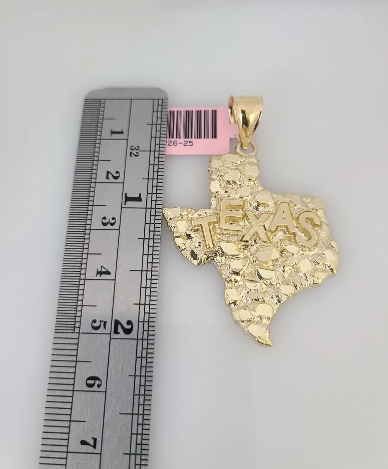 14k Gold Rope Chain Necklace Set 6mm Texas Map Charm Pendant 18"-28" inch - Image 2