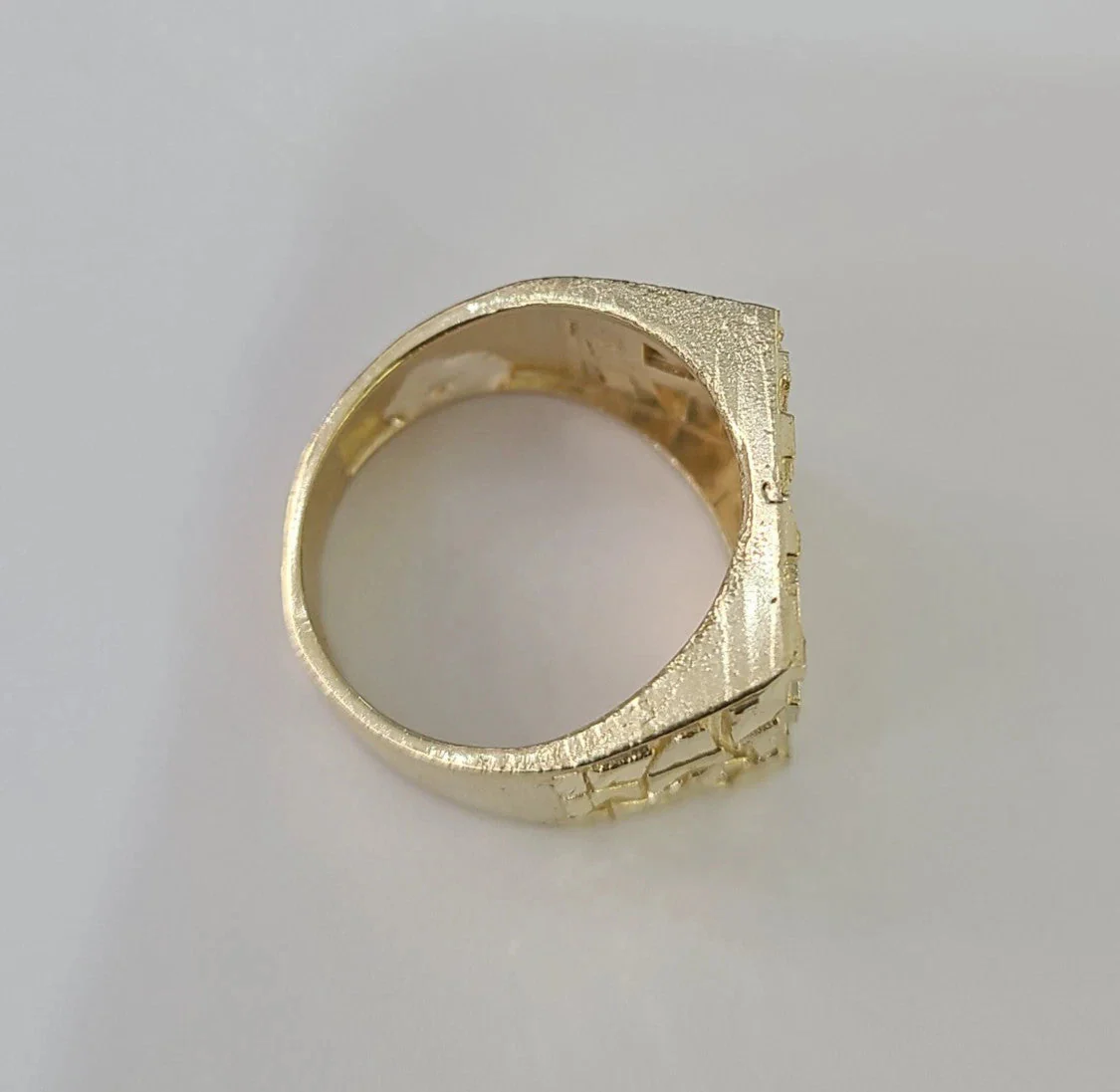 14k Nugget Ring Yellow Gold Women Men Real Genuine 14KT - Image 2