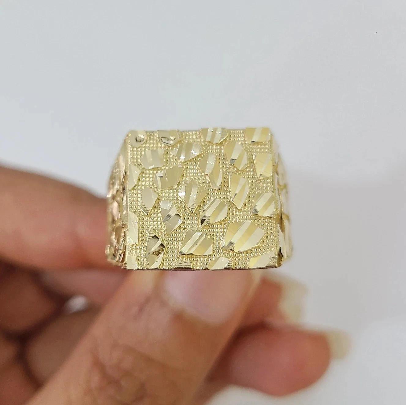 14k Nugget Ring Yellow Gold Women Men Real Genuine 14KT - Image 5