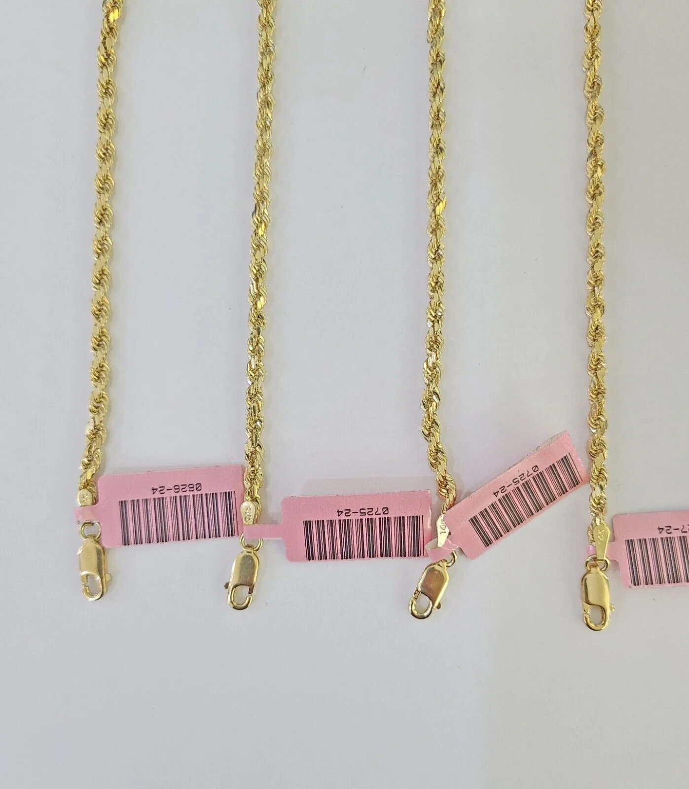 14k Real Rope Chain Necklace 3mm 18"-26" Inch Yellow Gold Men Women Genuine - Image 8
