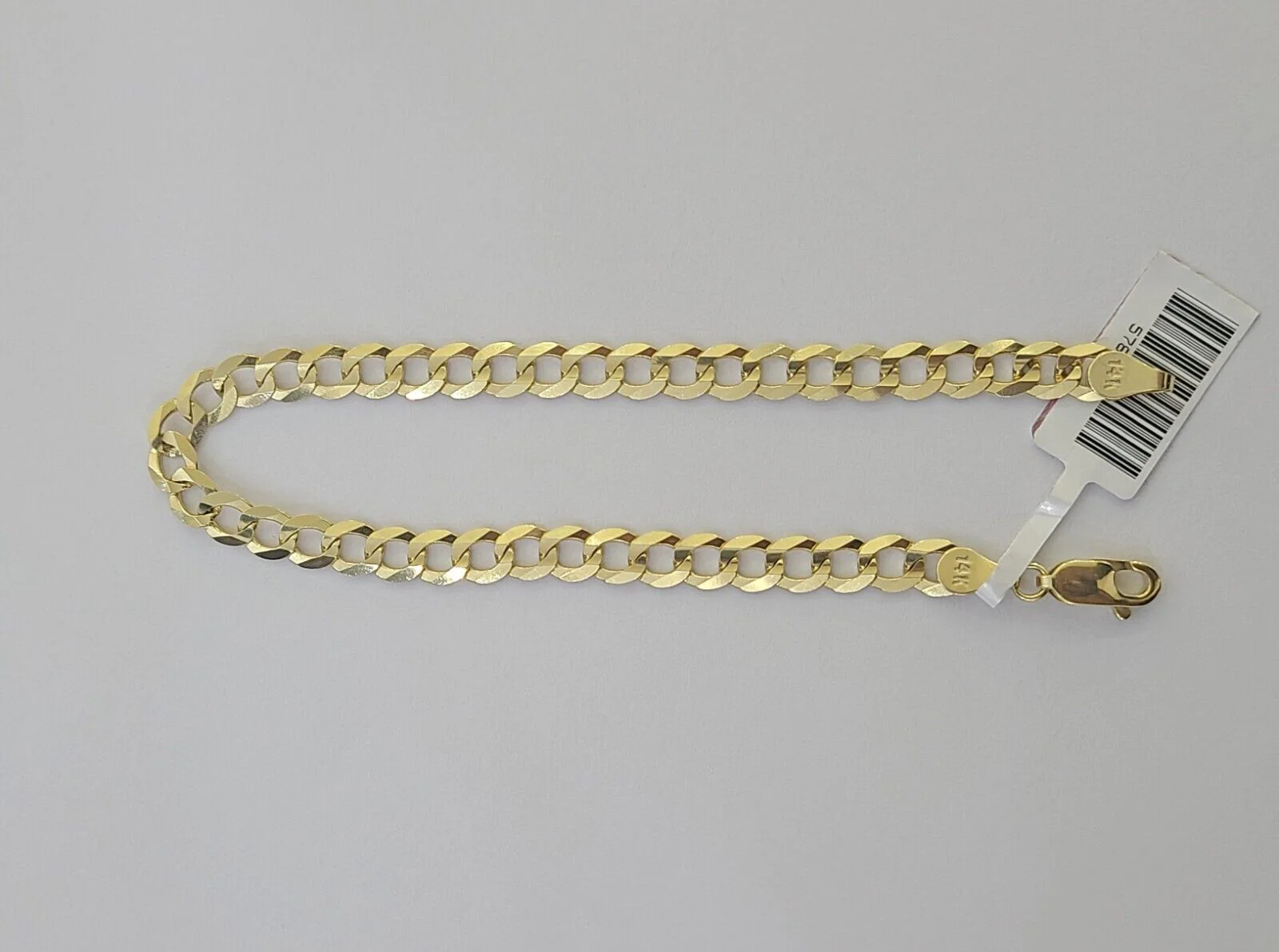 14K Real Yellow Gold Miami Cuban Curb Bracelet 6 mm Link 8" inch 14K - Image 6