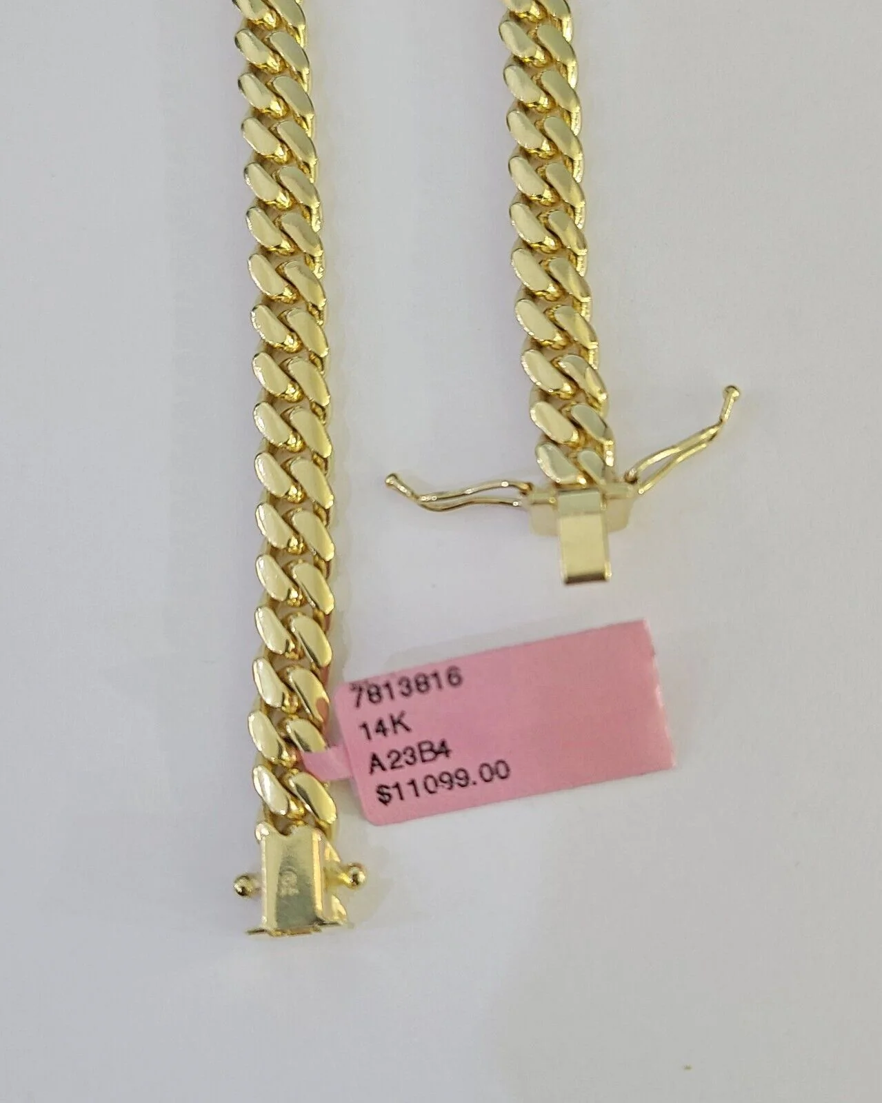 14K Solid Miami Cuban Bracelet Yellow Gold Box Clasp 8" Inch 6mm Link - Image 6