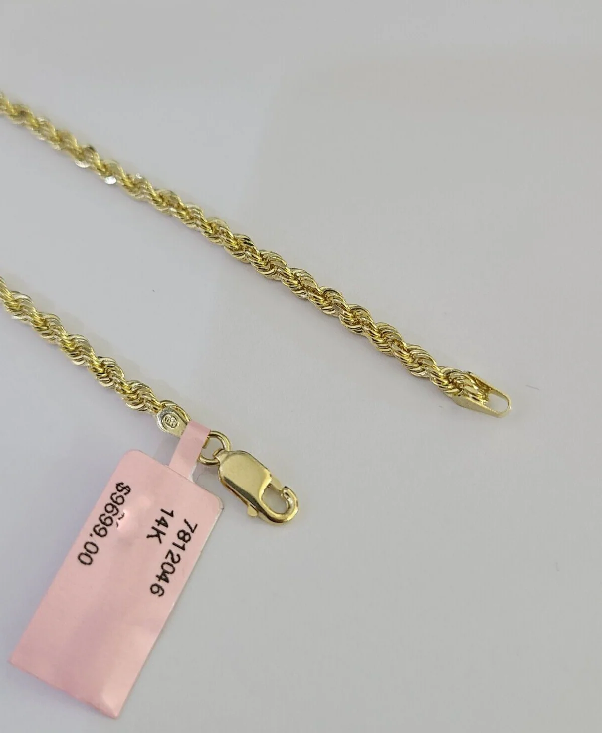14k Solid Rope Chain Necklace 3mm 18"-28" Inch Yellow Gold Men Women 14Kt - Image 8