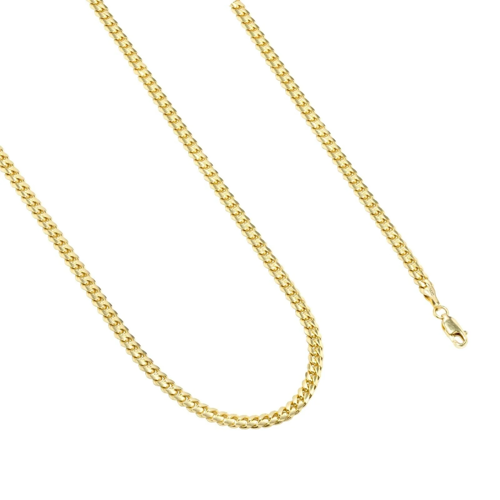 14k Solid Yellow Gold Miami Cuban Link Chain 5mm 20" Necklace 14kt Lobster Lock - Image 5