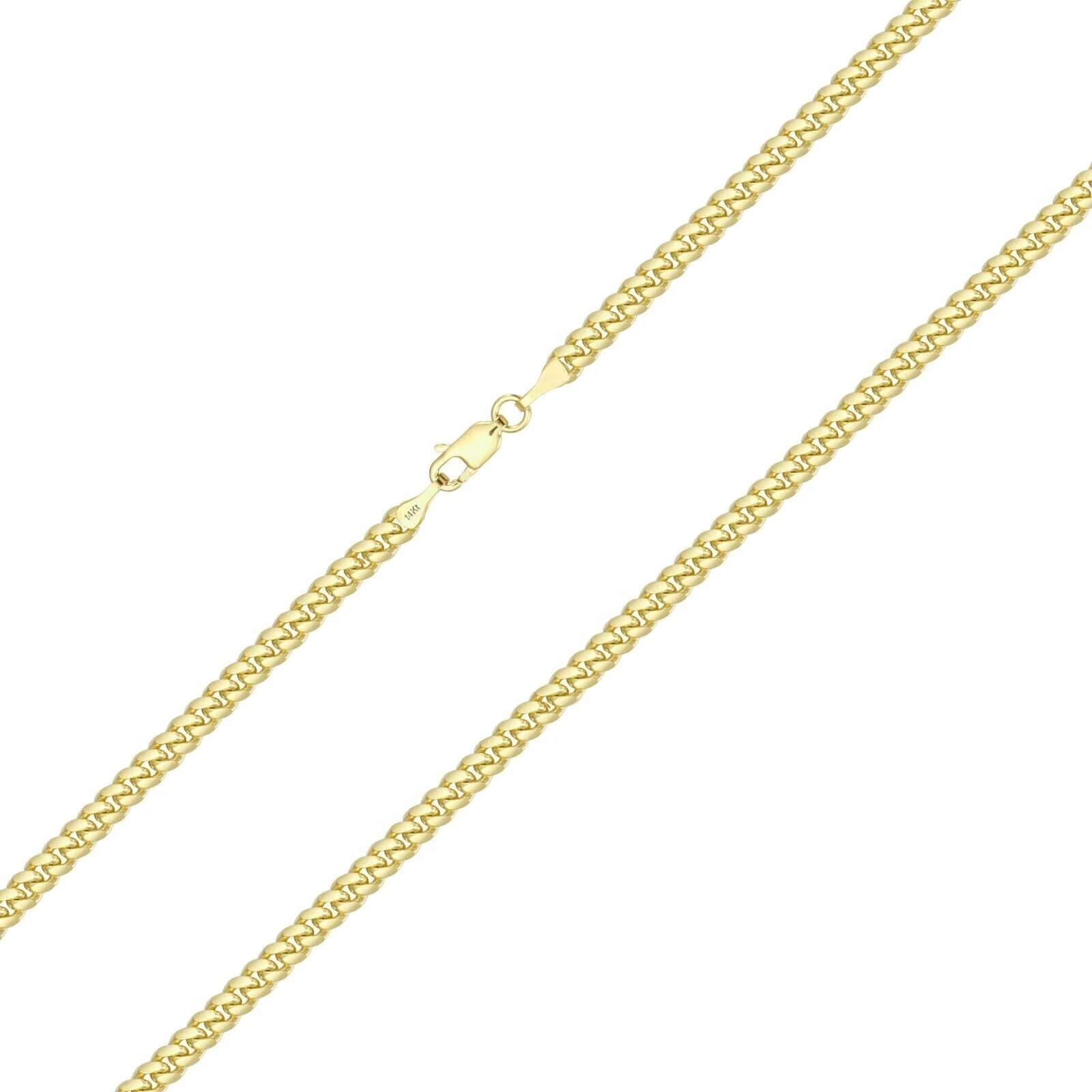 14k Solid Yellow Gold Miami Cuban Link Chain 5mm 20" Necklace 14kt Lobster Lock - Image 6