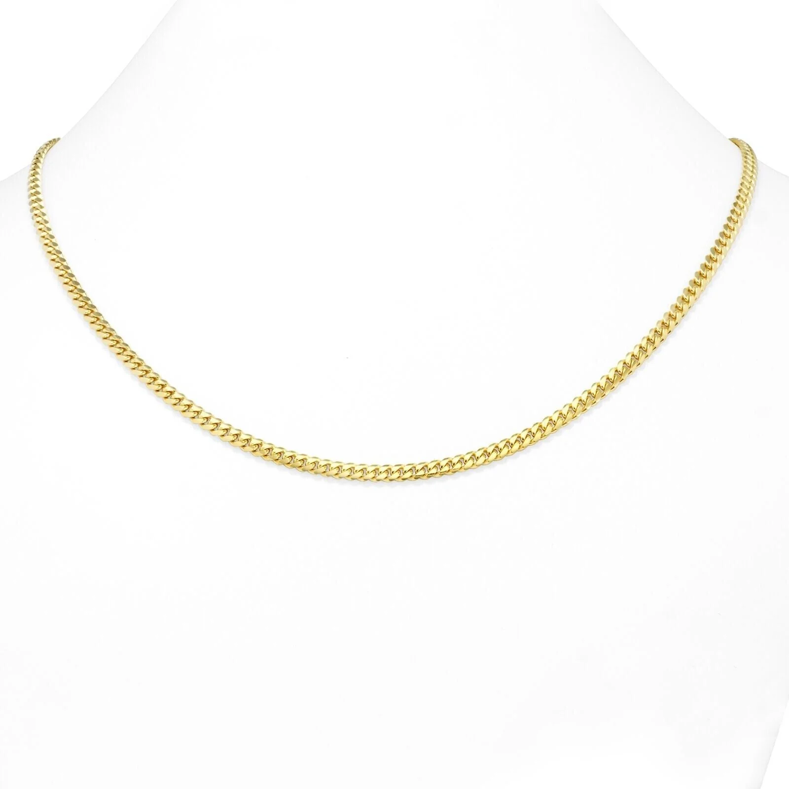 14k Solid Yellow Gold Miami Cuban Link Chain 5mm 28" Necklace 14kt Lobster Lock